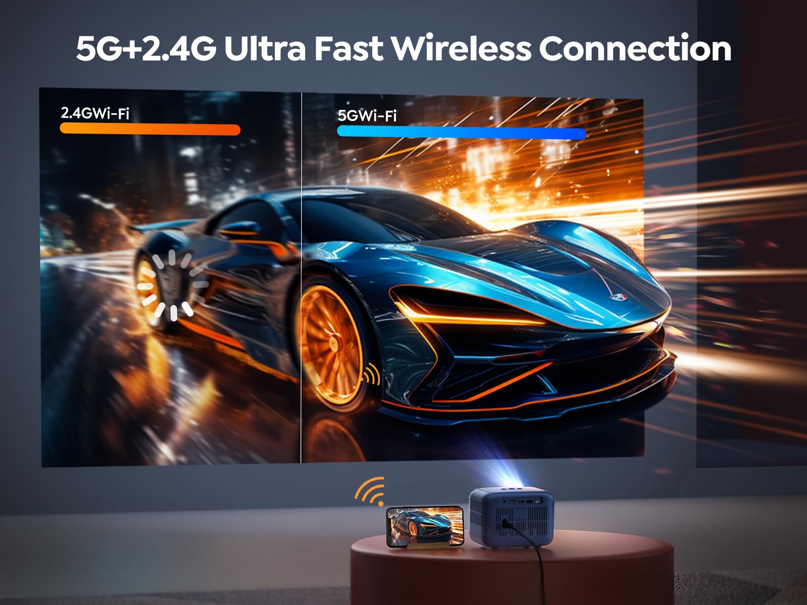 Foto 6 pulgar | Miniproyector Yaber 1080p Con Wifi 5g Y Bluetooth-Venta Internacional