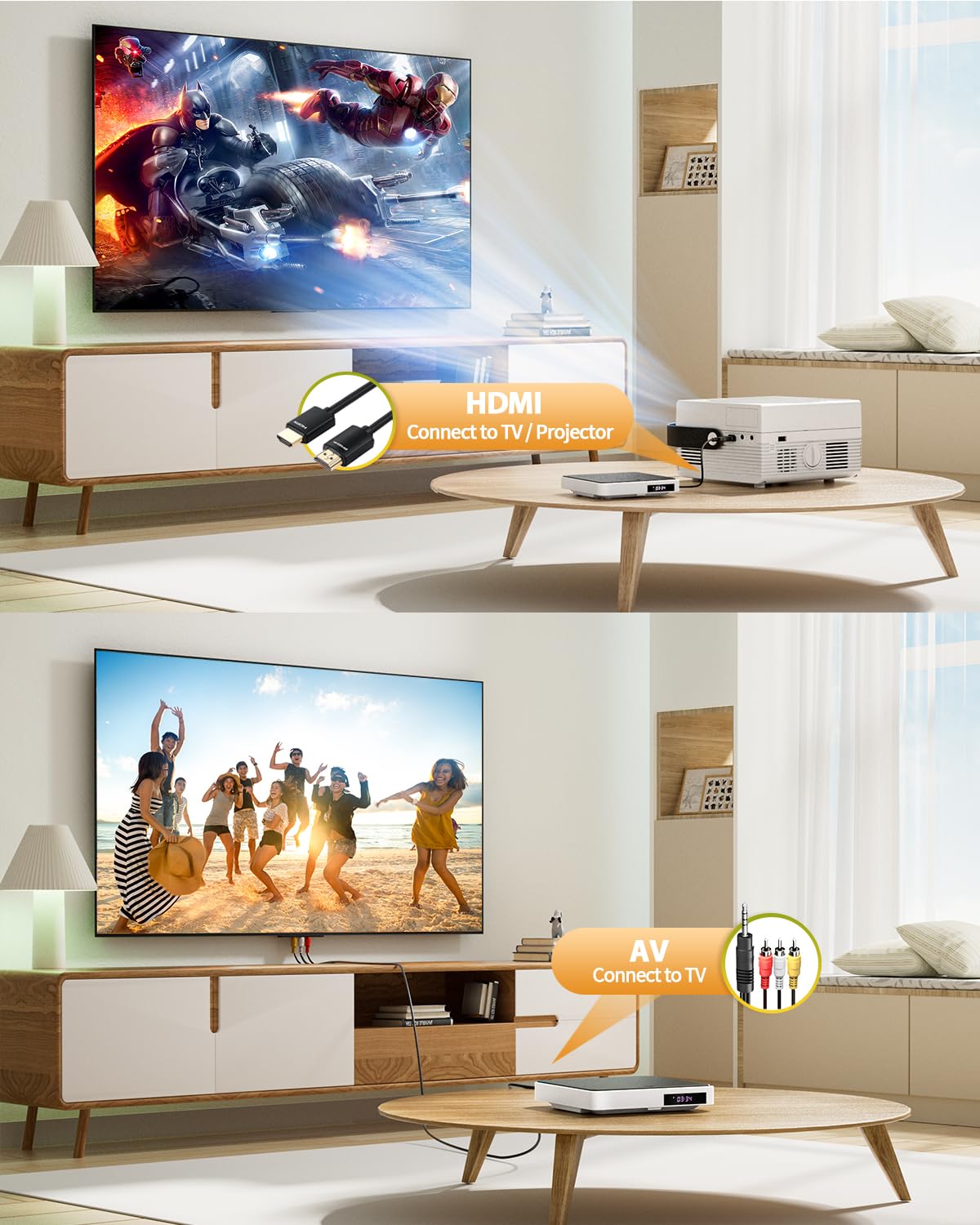 Foto 3 pulgar | Reproductor De Dvd Arafuna Mini Hdmi Con Mando A Distancia 1080p Hd - Venta Internacional.