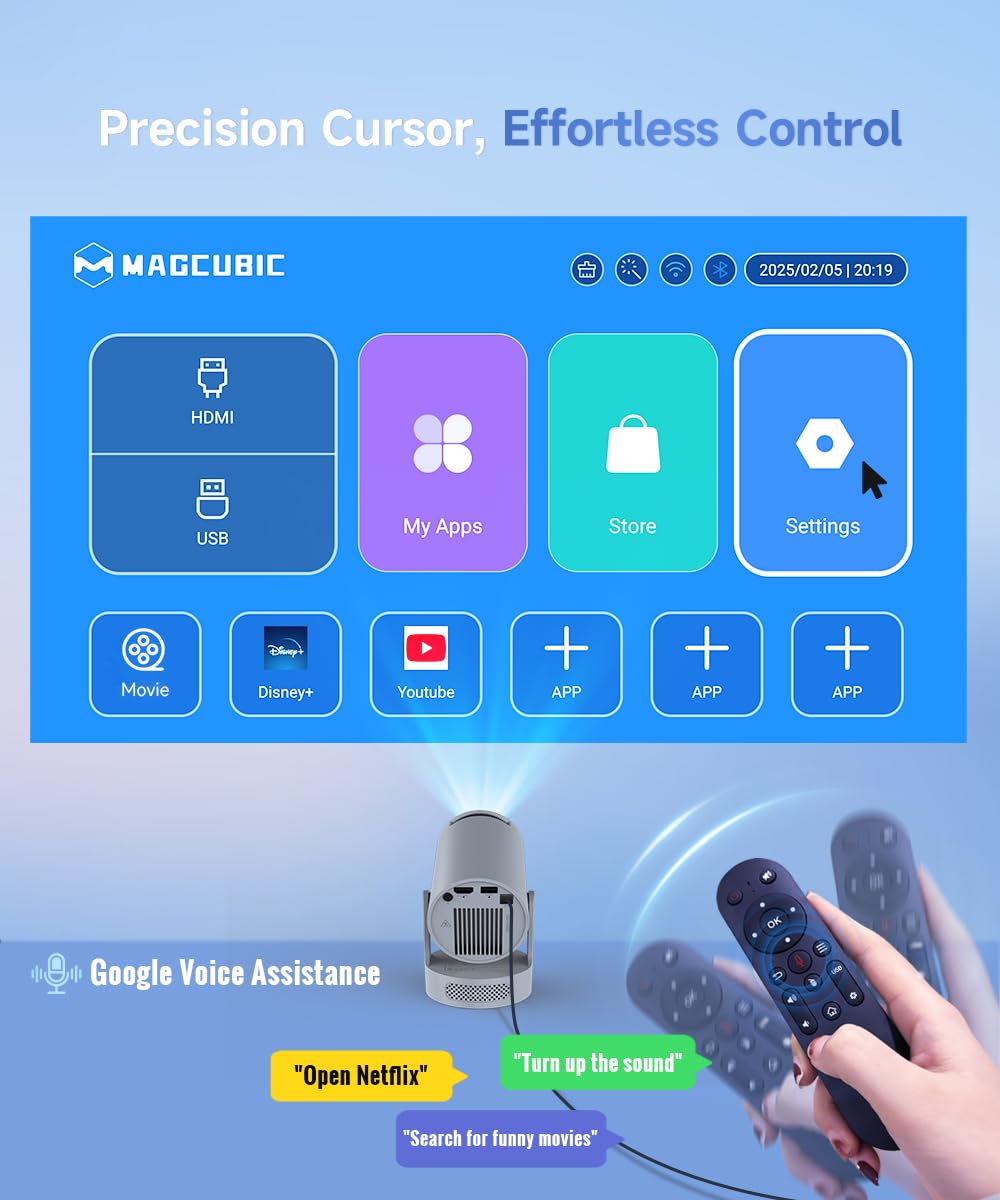 Foto 4 pulgar | Proyector Magcubic Mini Hy300pro+ 4k Compatible Con Wifi 6 Bluetooth 5.4 - Venta Internacional.