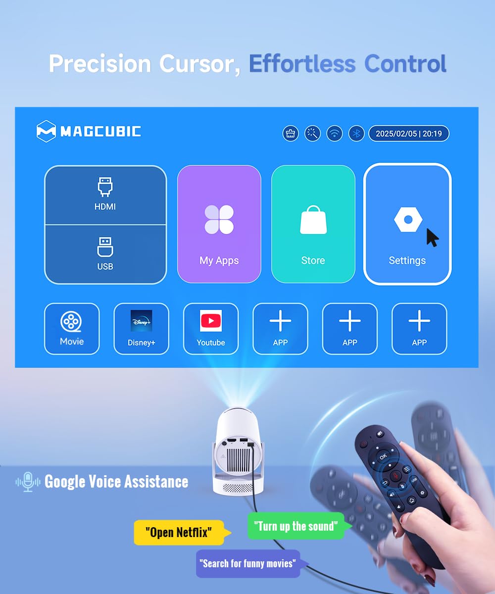 Foto 7 pulgar | Miniproyector Magcubic Hy300pro+ 4k Wifi 6 Bluetooth 5.4 5w - Venta Internacional.