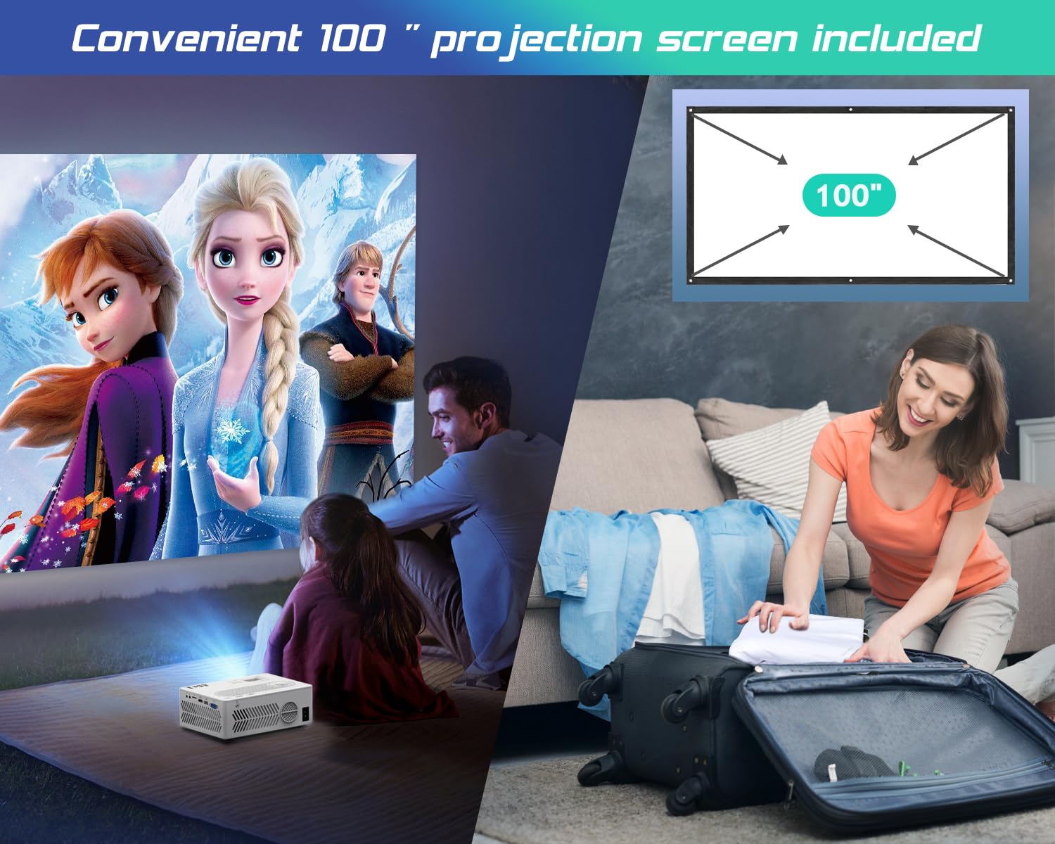 Foto 5 pulgar | Proyector Tmy Con Wifi Y Bluetooth 1080p Native 4k - Venta Internacional.