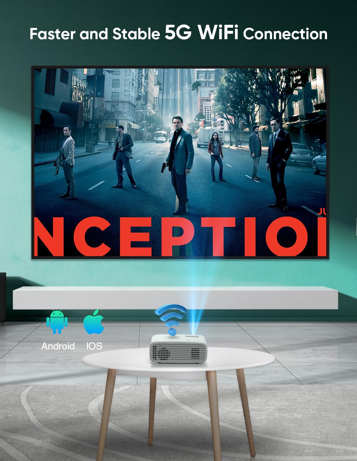 Foto 5 | Proyector Tmy Native 1080p 5g Wifi Bluetooth 5.1 4k Compatible - Venta Internacional.