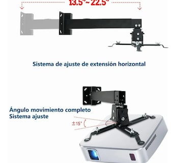 Foto 2 | Soporte Xtellar Proyector Universal Cañón Ajustable 15kg Techo Pared