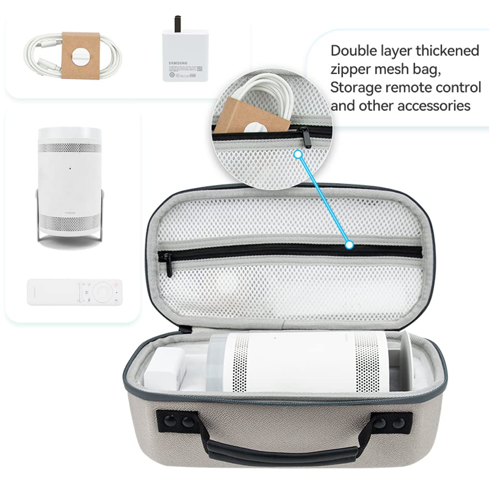 Foto 4 pulgar | Funda Rígida De Viaje Para Samsung The Freestyle Projector - Venta Internacional.