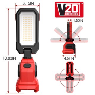 Foto 2 | Lámpara De Trabajo Craftsman V20, 6500 K, Led, Recargable, 2000 Lúmenes - Venta Internacional.