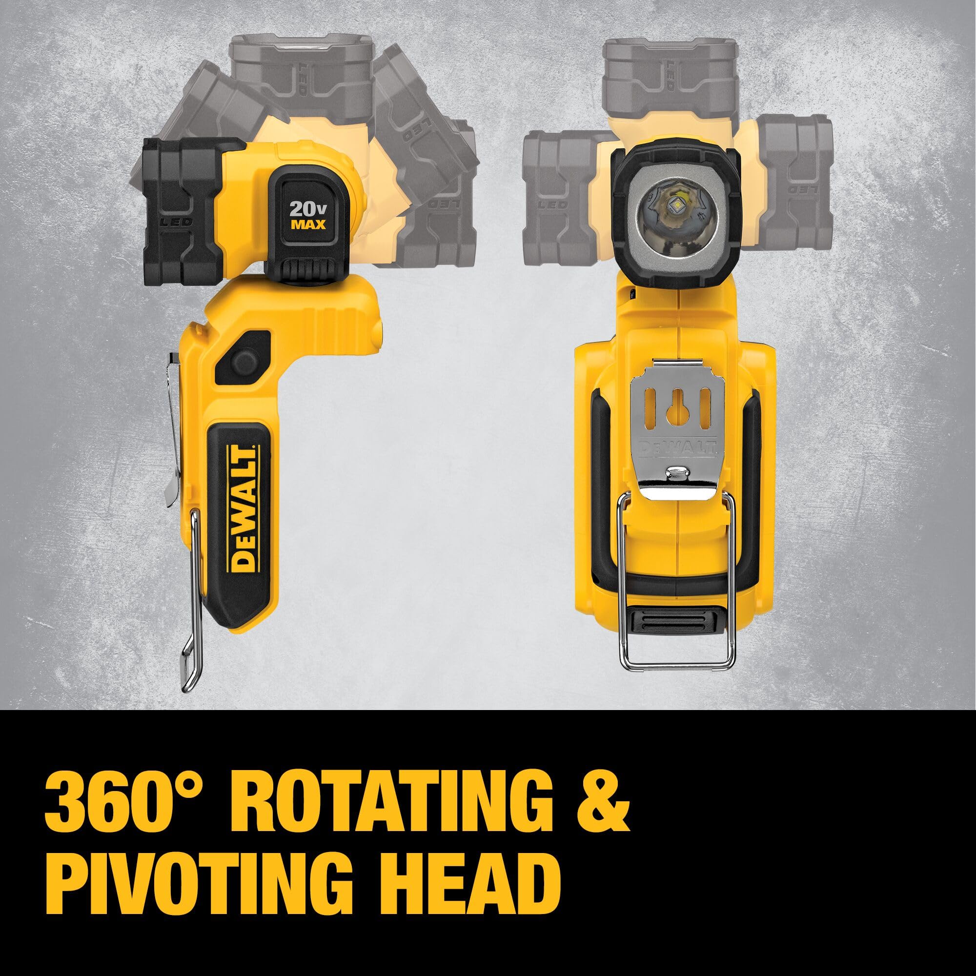 Foto 8 pulgar | Lámpara De Trabajo Dewalt 20v Max Led Magnética Independiente Dcl044 - Venta Internacional.