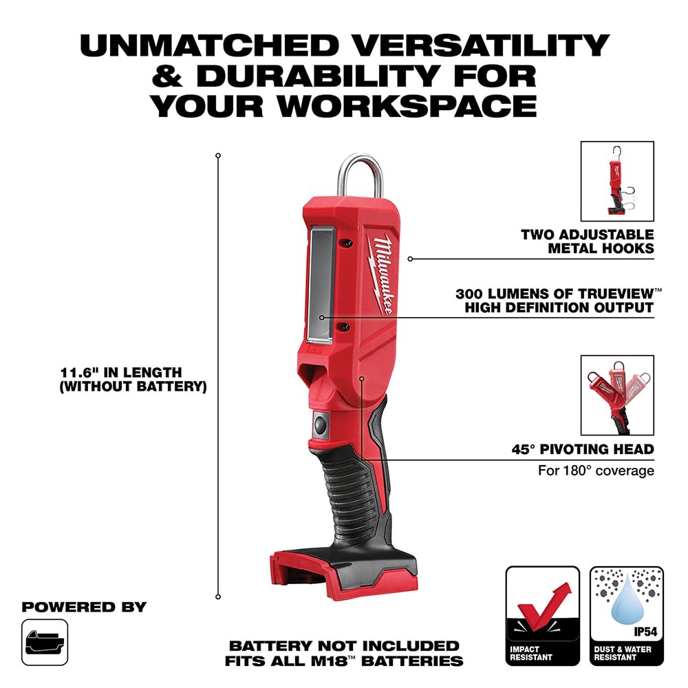 Foto 3 pulgar | Lámpara Led En Barra Milwaukee M18 2352-20 18 V 300 Lúmenes - Venta Internacional.