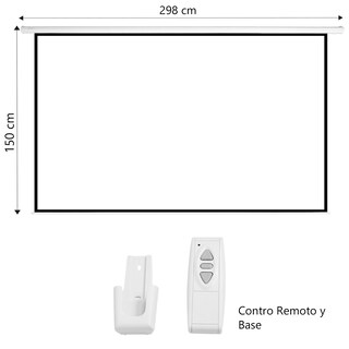 Foto 3 | Pantalla para Proyector Eléctrica 120' Blackout 16:9 con Control