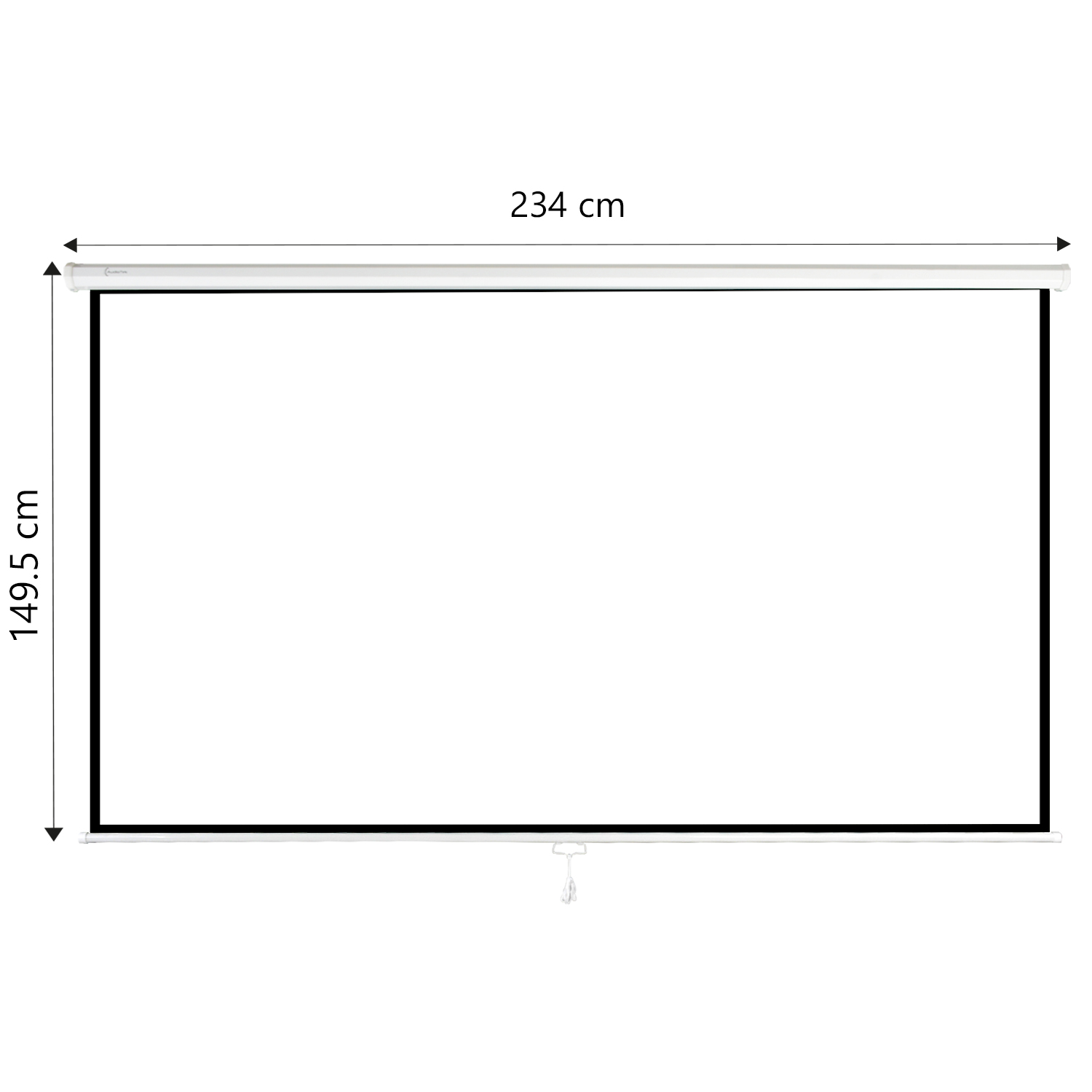 Foto 4 pulgar | Pantalla para Proyector Manual 100' Blackout 16:9 con Control