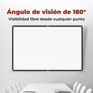 Foto 4 | Pantalla Para Proyector 120 Pulgadas Tela Gruesa Con Kit De Montaje