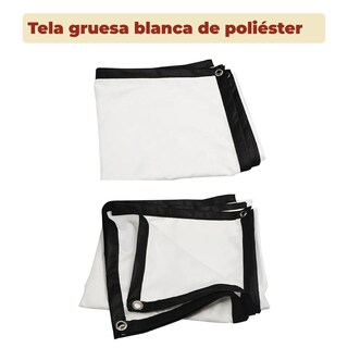 Foto 5 | Pantalla Para Proyector 72 Pulgadas Tela Gruesa Con Kit De Montaje