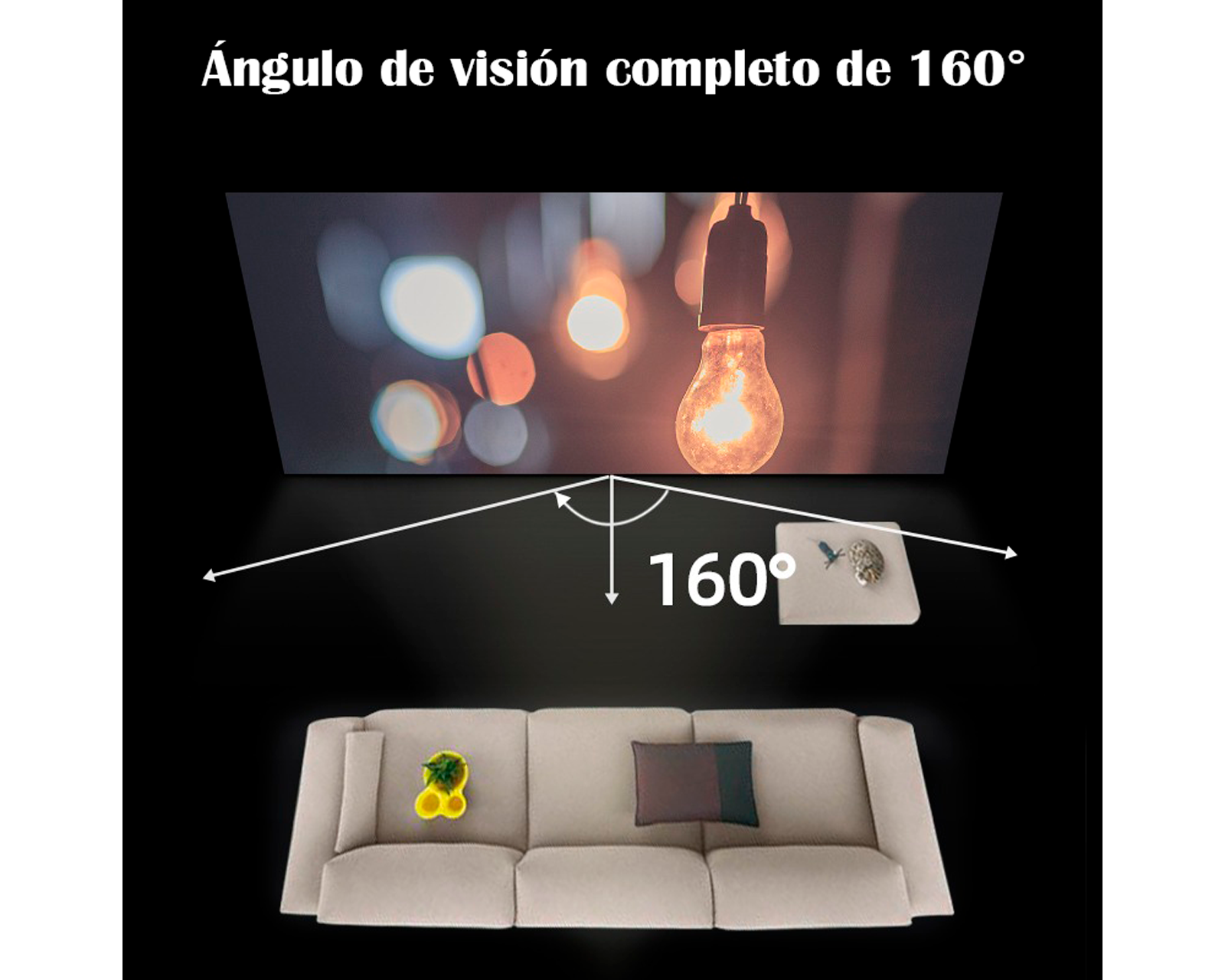 Foto 3 pulgar | Pantalla Para Proyector 72'' Mebix TRD Anti-luz Portátil Malla Blanca