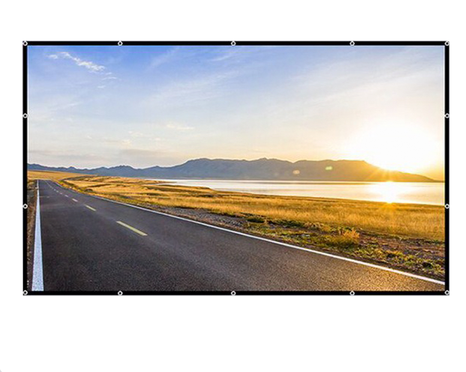 Foto 4 pulgar | Pantalla Para Proyector 72'' Mebix TRD Anti-luz Portátil Malla Blanca