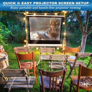 Foto 2 | Pantalla De Proyector Pyle Portátil De 40 Pulgadas Con Soporte Para Trípode - Venta Internacional.
