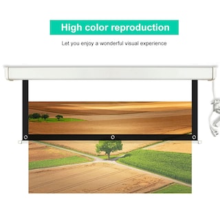 Foto 6 | Pantalla De Proyección Zerone Hd De 84 Pulgadas, 16:9, Película 3d Portátil - Venta Internacional.