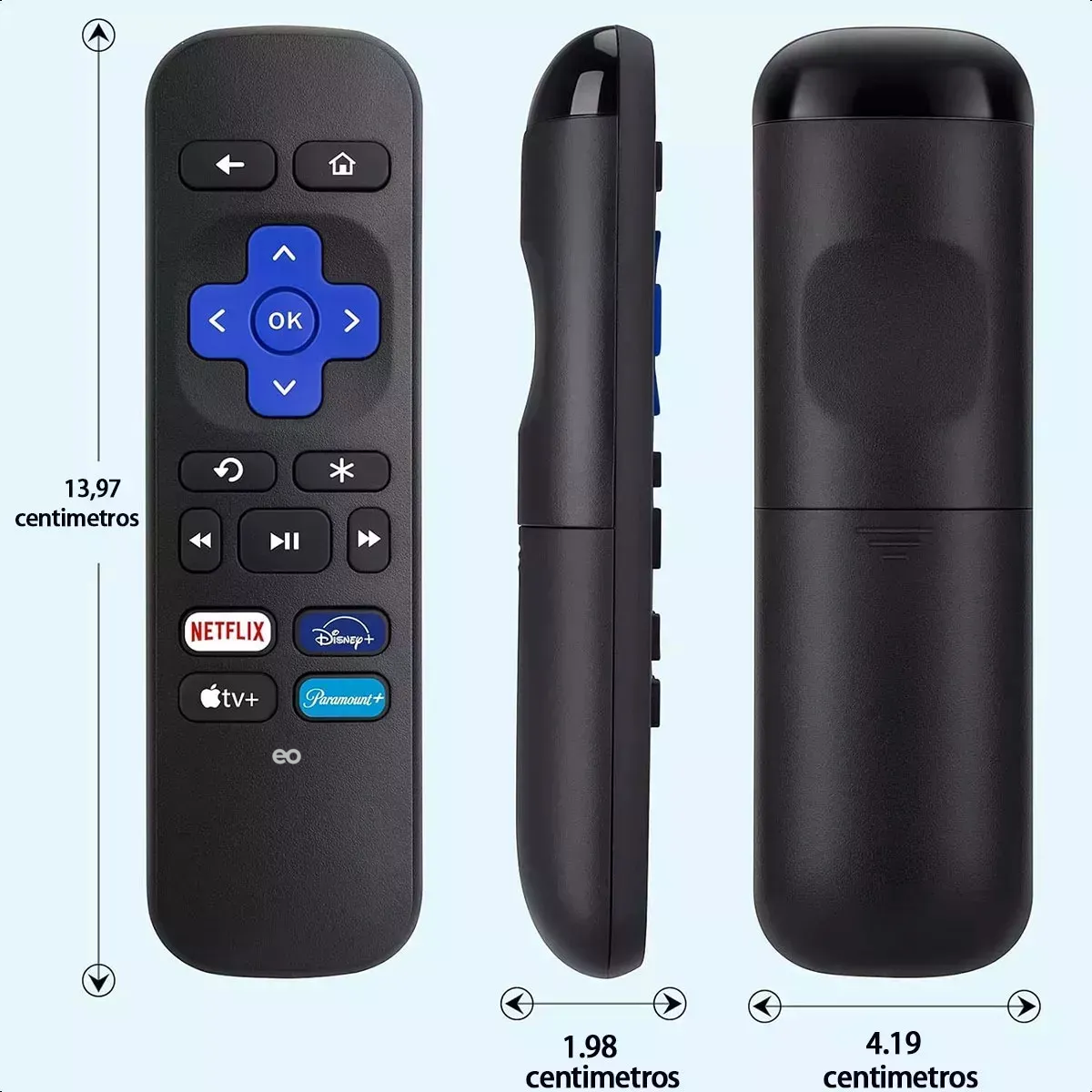 Foto 4 pulgar | Control Remoto Para Roku Express Premiere Ultra roku  Eo Safe Imports Esi-20195 Negro