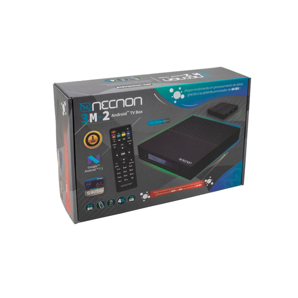 Foto 7 pulgar | TV Box Smart Necnon 3M-2 color Negro 4k Ultra HD 2 Gb 16 Gb Android 9.0 USB Wifi