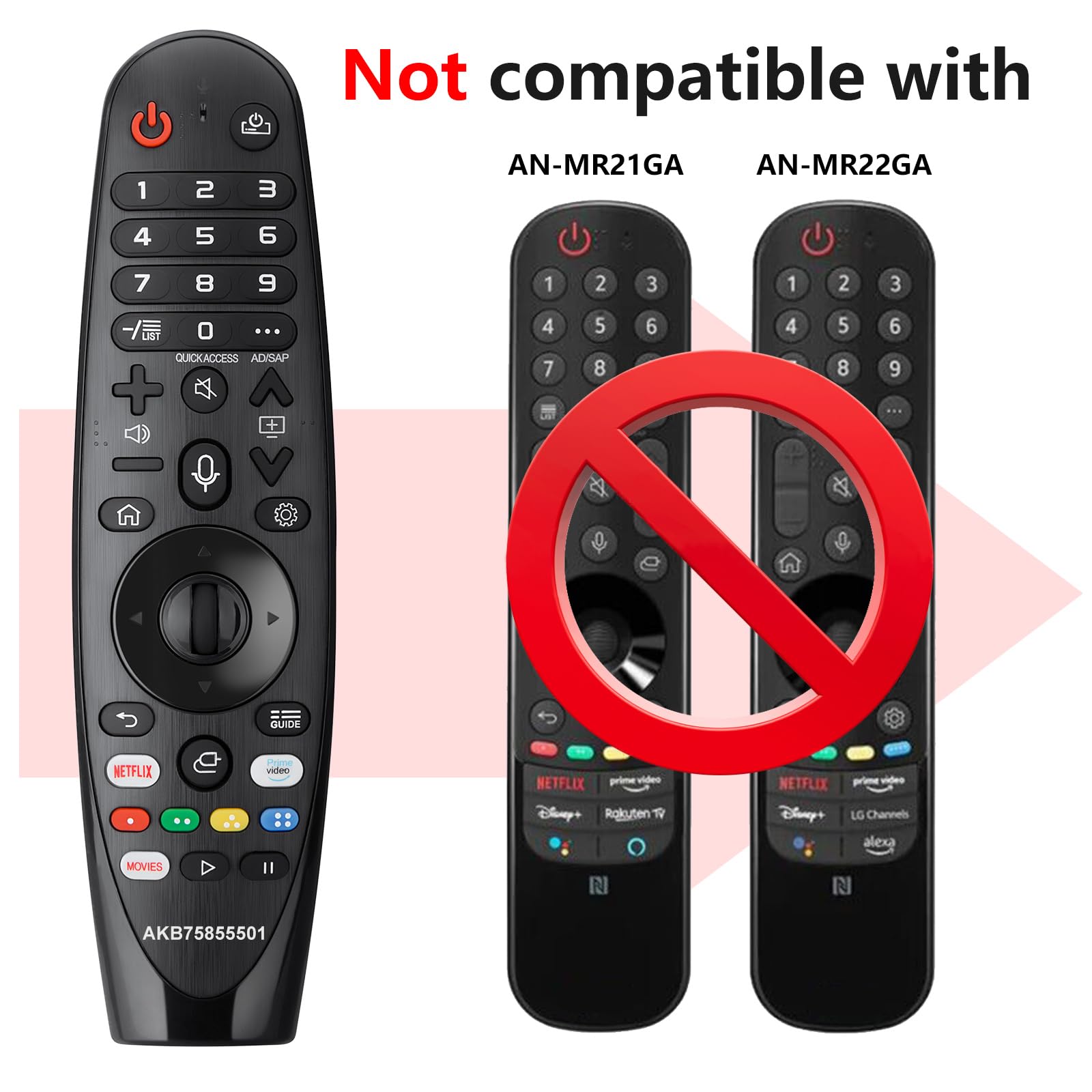 Foto 4 pulgar | Control Remoto Ewo's AKB75855501 Voice para Televisores Inteligentes LG - Venta Internacional