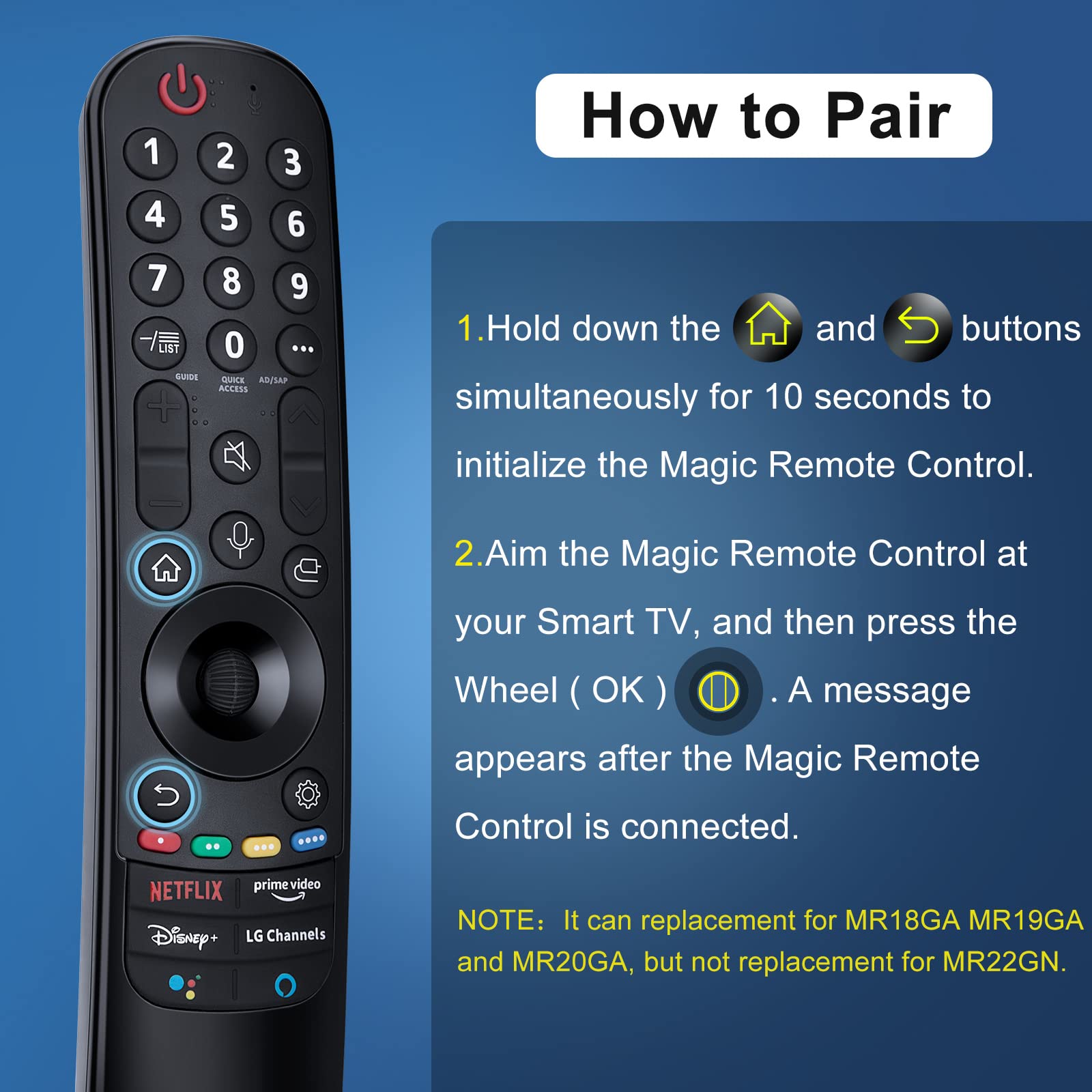 Foto 3 pulgar | Control Remoto Mágico de Repuesto para Lg Smart Tv Con Voz - Venta Internacional