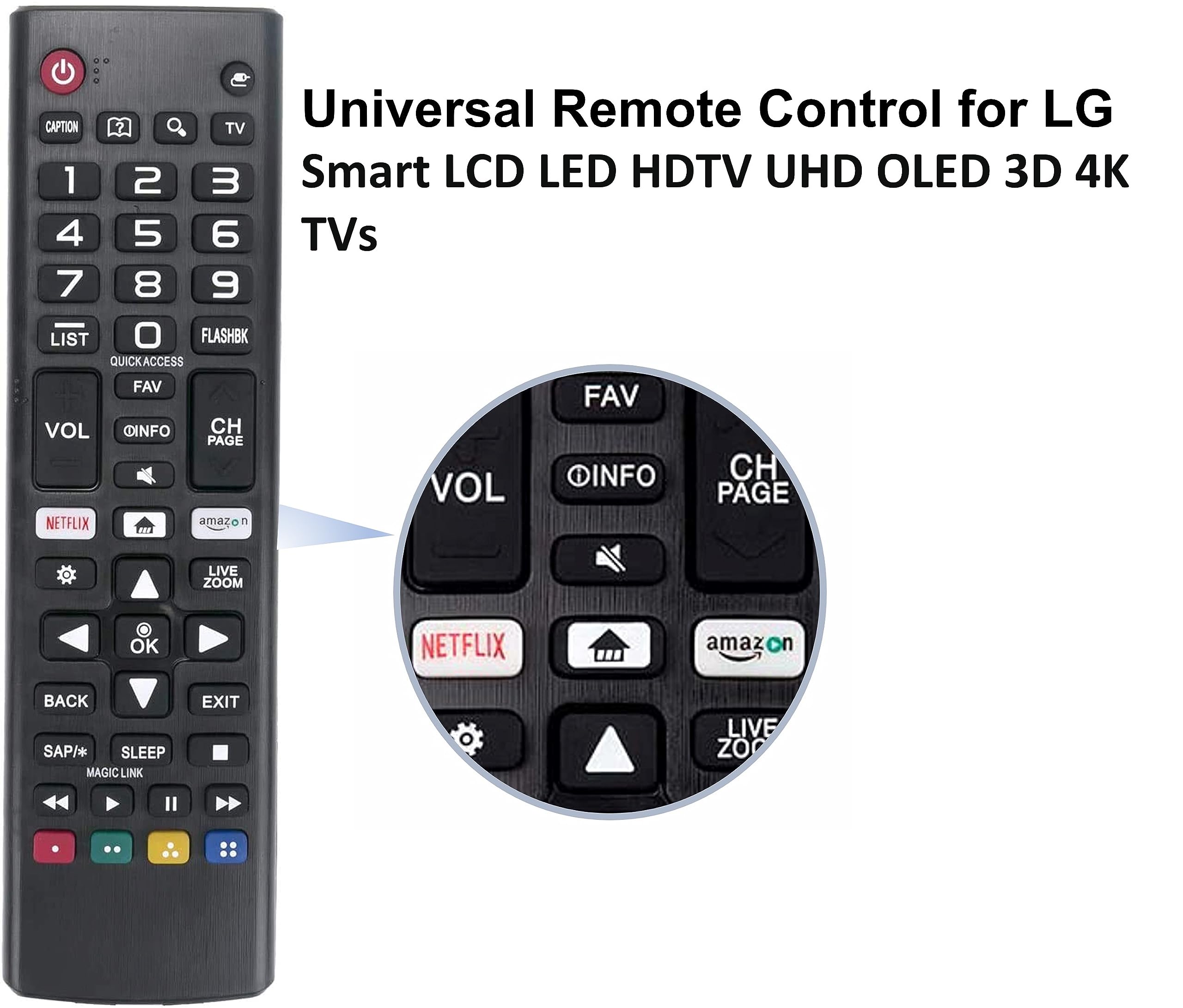 Foto 4 pulgar | Reemplazo de Control Remoto Universal v para Televisores Inteligentes Lg - Venta Internacional