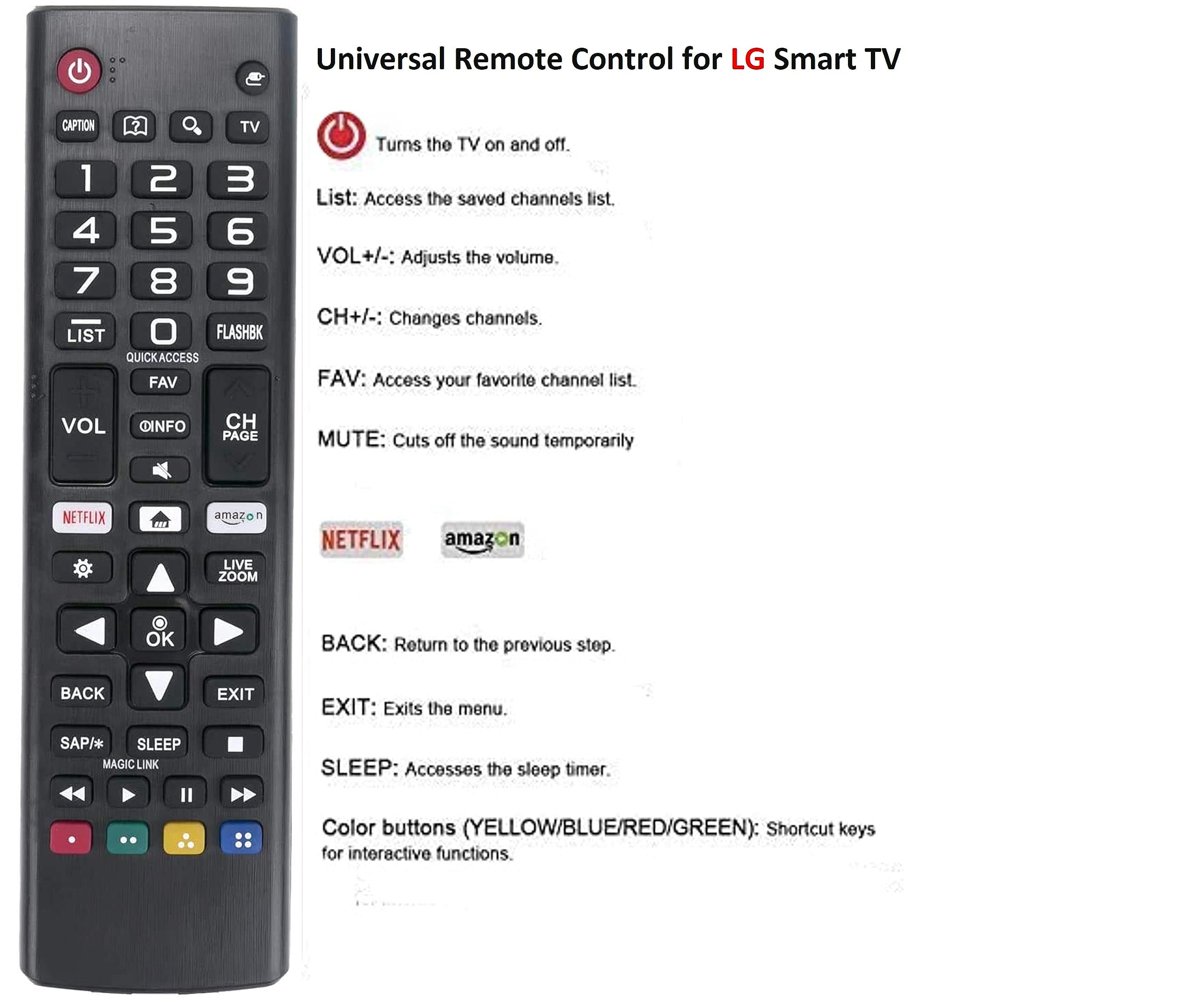 Foto 6 pulgar | Reemplazo de Control Remoto Universal v para Televisores Inteligentes Lg - Venta Internacional