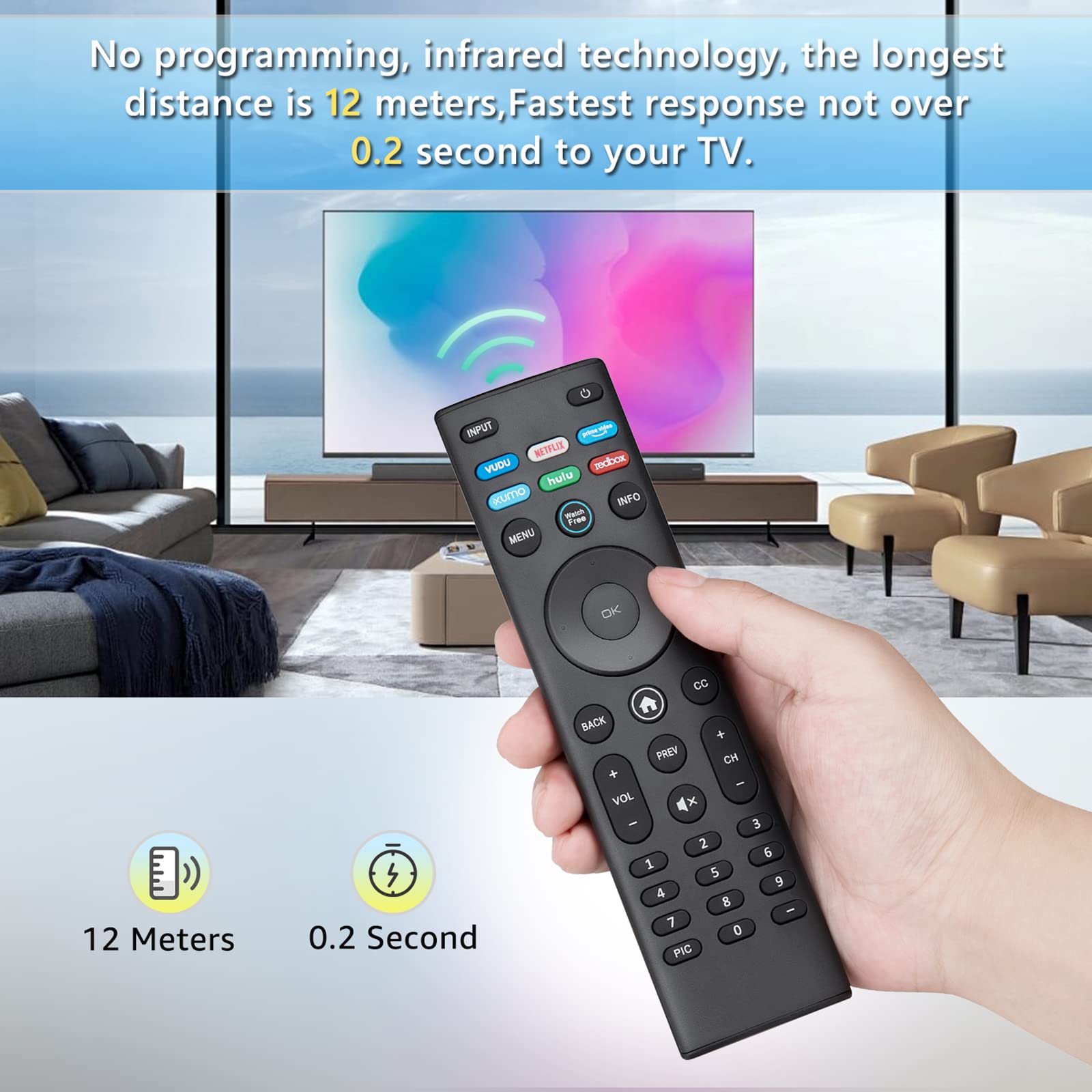 Foto 7 pulgar | Control Remoto Omaic Xrt140 Universal para Vizio Smart Tv - Venta Internacional