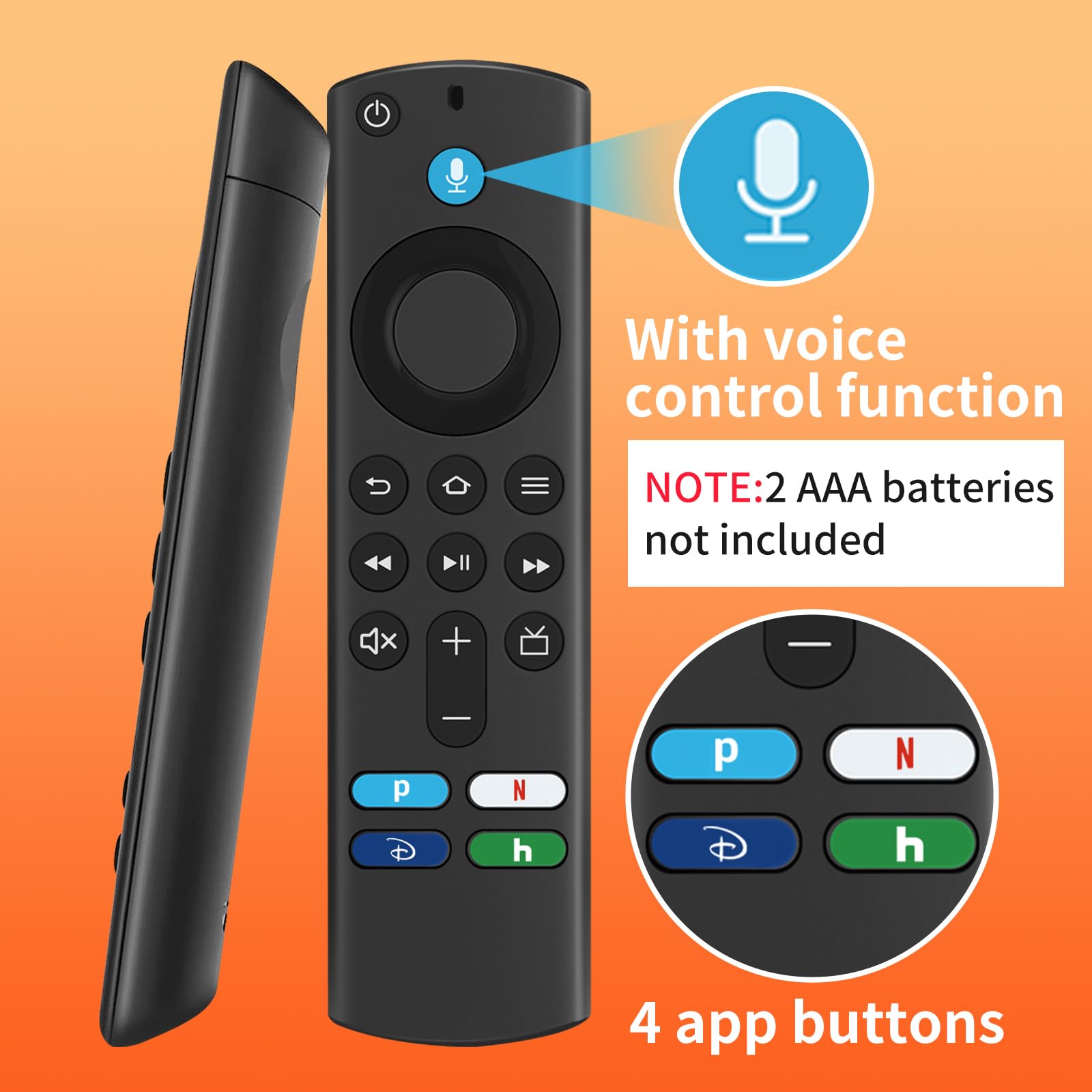 Foto 5 pulgar | Control Remoto de Repuesto Heart Harbor L5b83g con Voz - Venta Internacional