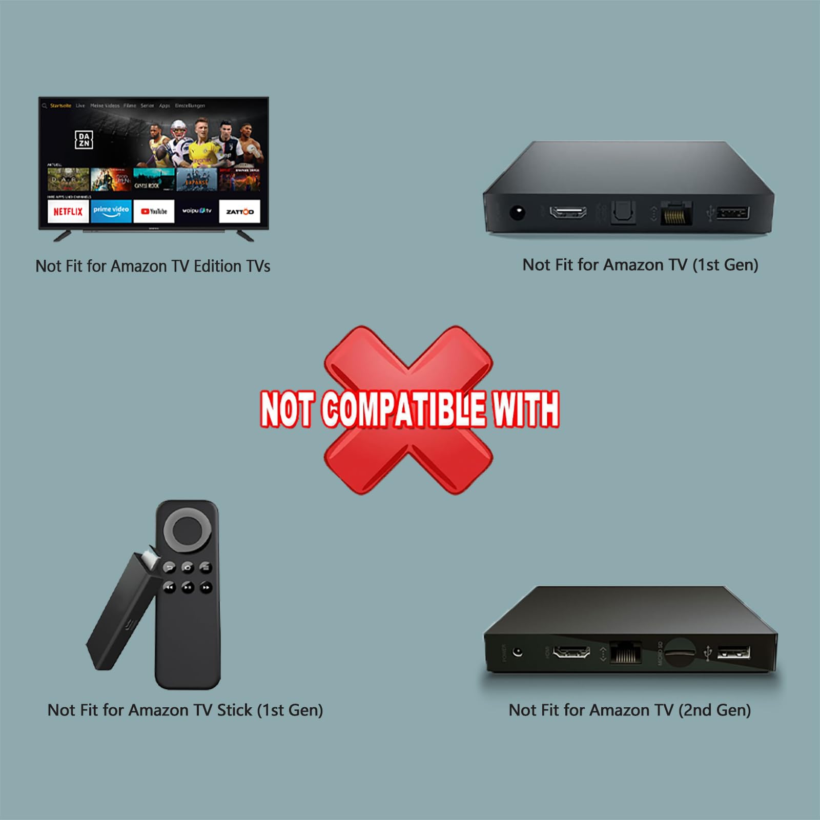 Foto 5 | Control Remoto Por Voz De Repuesto Para Dispositivos Amazon Tv - Venta Internacional.