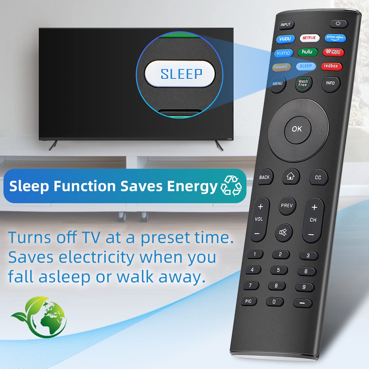 Foto 5 pulgar | Control Remoto Universal Amazshop247 Para Televisores Inteligentes Vizio - Venta Internacional