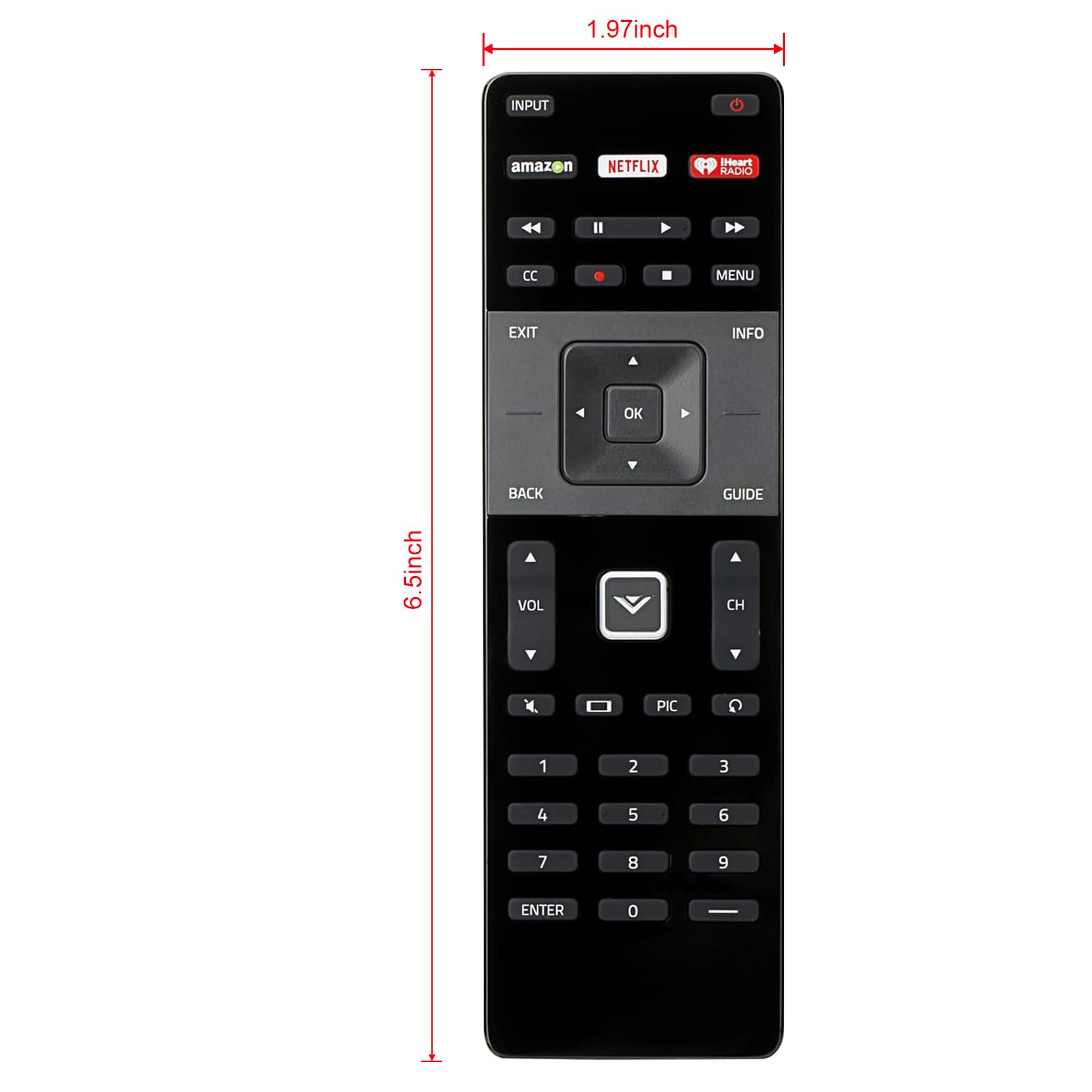 Foto 7 pulgar | Control Remoto Vinabty Xrt122 De Repuesto Para Vizio Tv - Venta Internacional