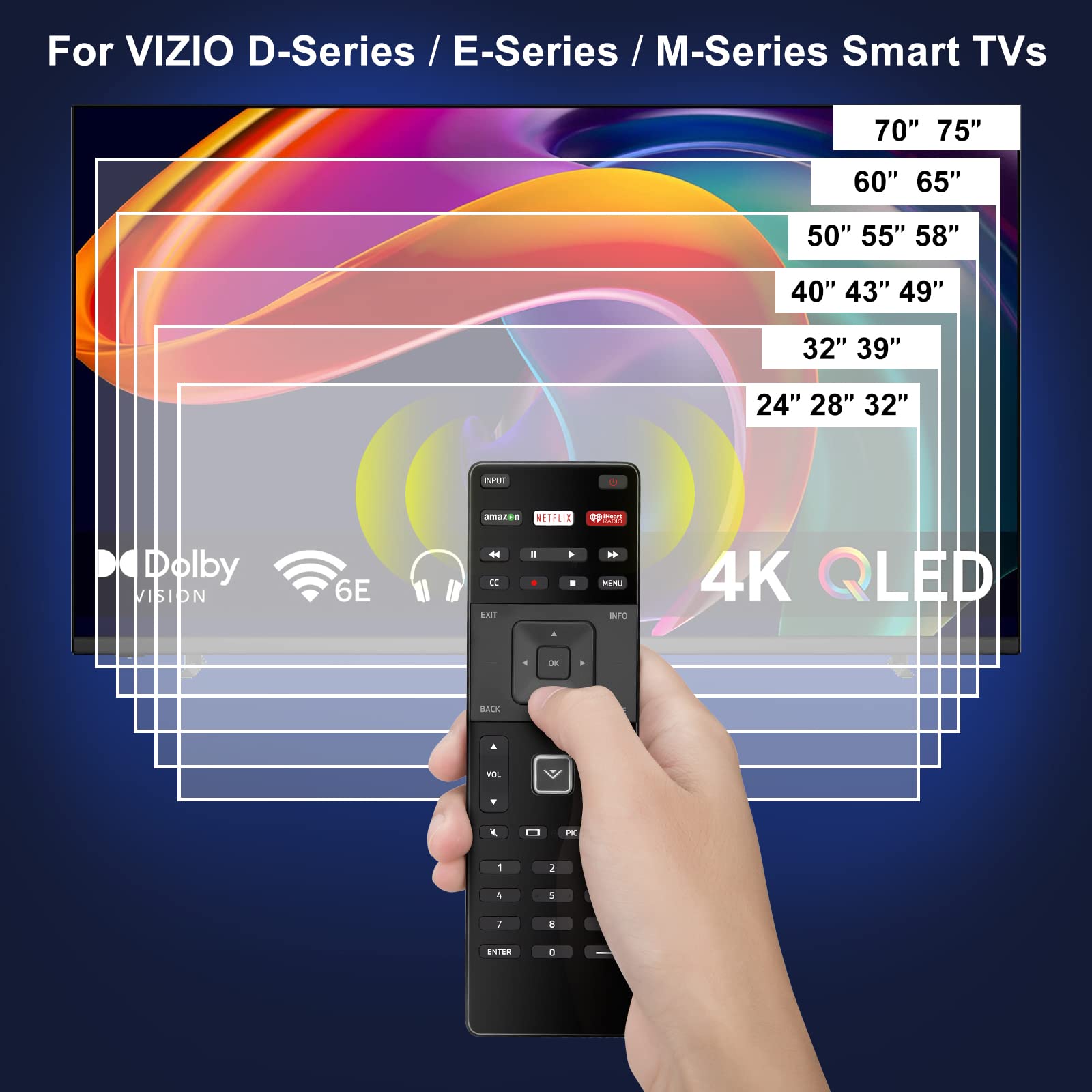 Foto 4 pulgar | Mando A Distancia De Repuesto Para Vizio-d Serie E Paquete De 2  - Venta Internacional