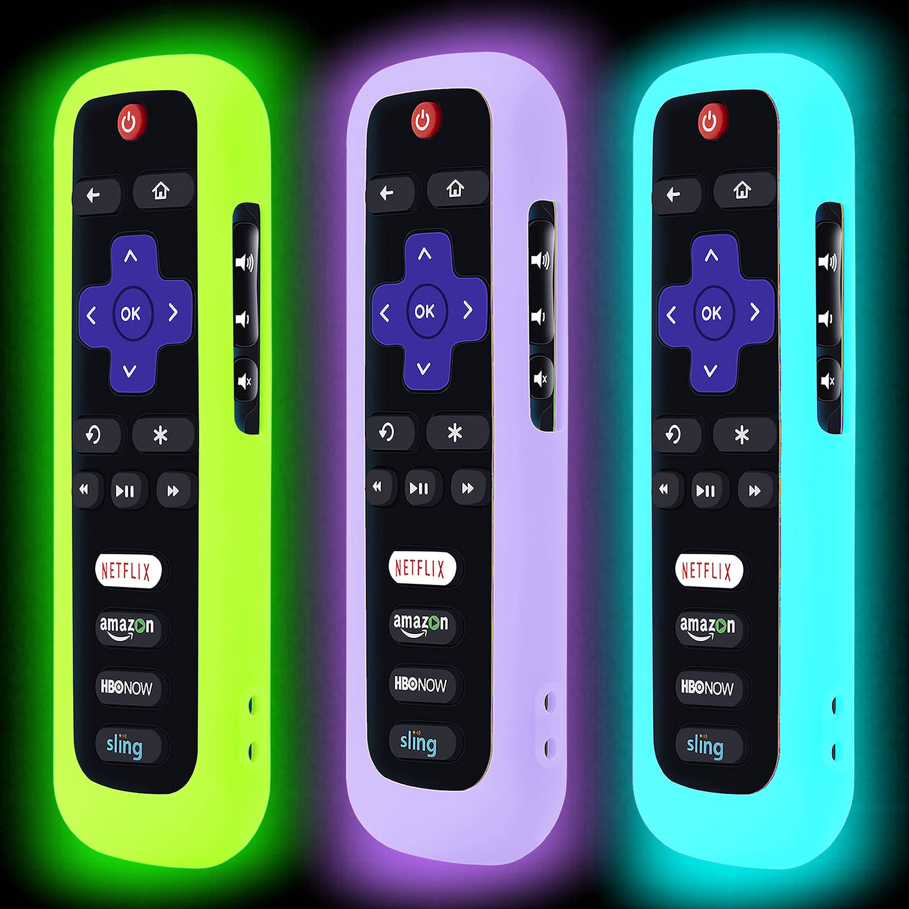 Foto 2 pulgar | Paquete De 3 Fundas Remotas Para Roku Smart Tv Steaming Stick - Venta Internacional.