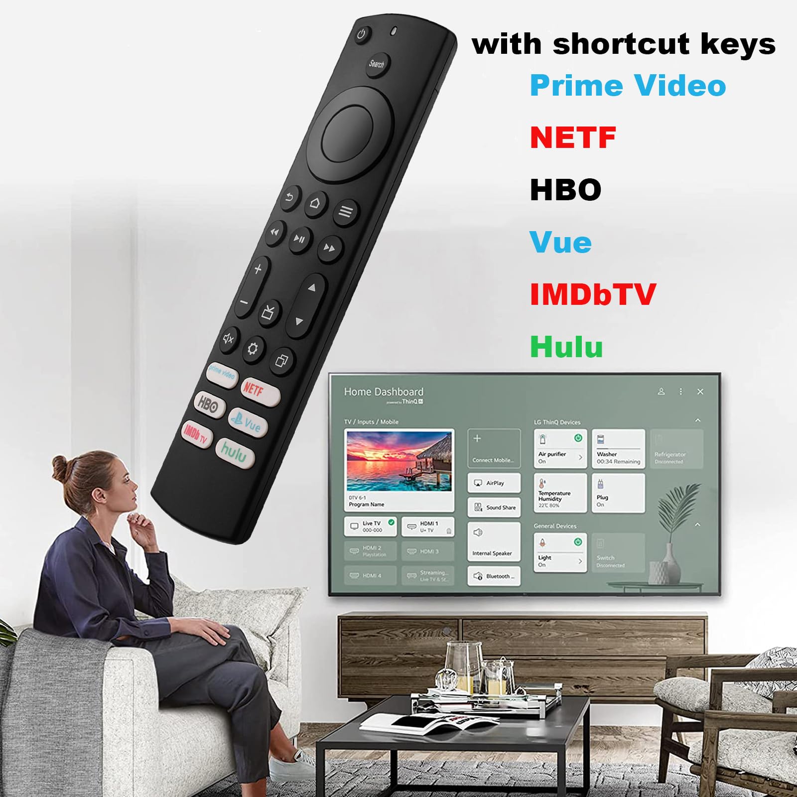 Foto 3 pulgar | Control Remoto Veprag para Tv-Venta Internacional