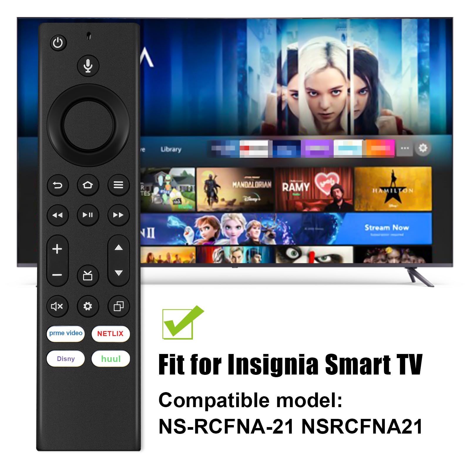 Foto 3 pulgar | Control Remoto Por Voz Inteligente Para Insignia Tv Ns-rcfna-21 - Venta Internacional.