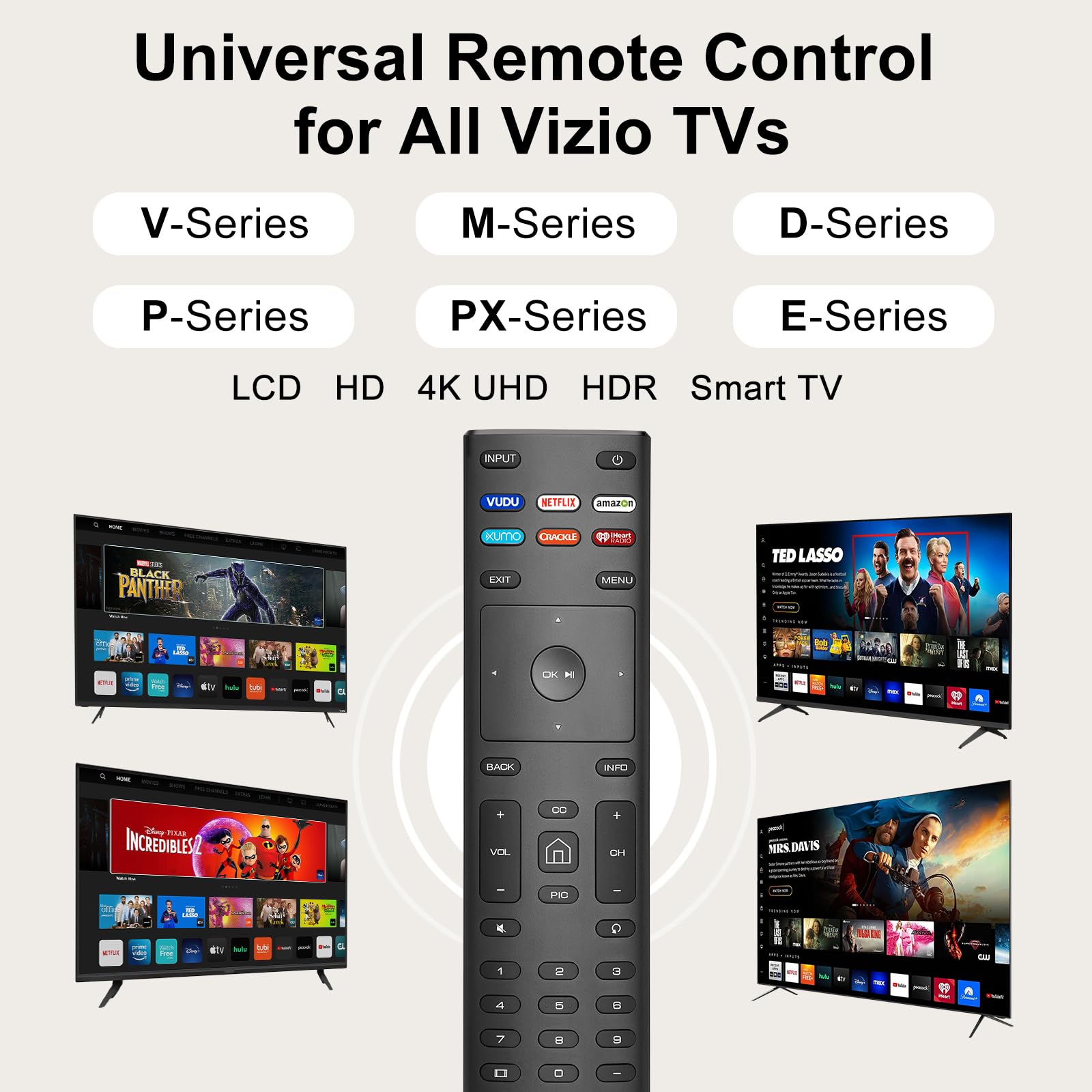 Foto 4 pulgar | Pack De 2 Controles Remotos Universales Para Todos Los Televisores Loutoc De Vizio - Venta Internacional.