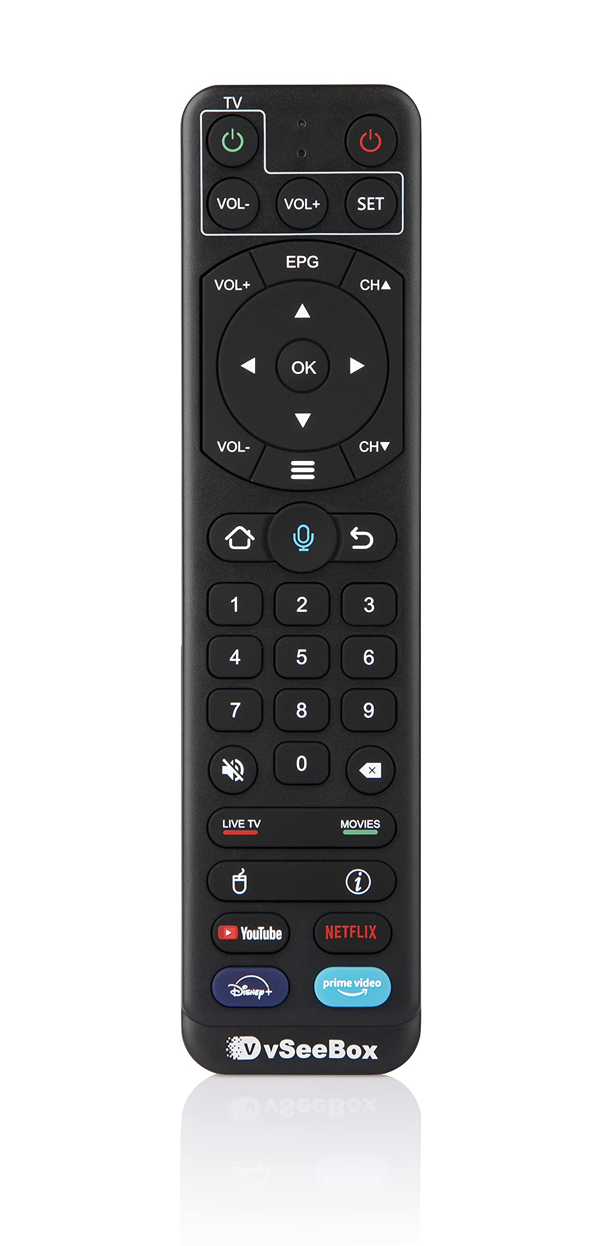 Foto 2 pulgar | Control Remoto por Voz Bluetooth VSeeBox V2 Pro Original - Venta Internacional