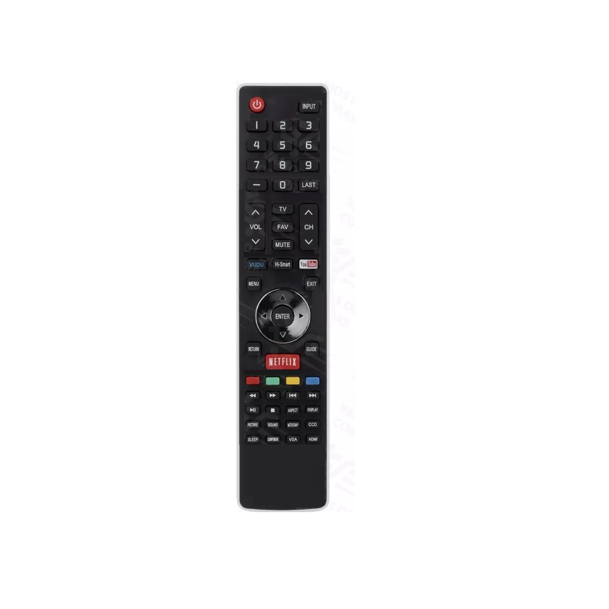 Foto 2 pulgar | Control Remoto Compatible Con Hisense  Lcd Netflix Eo Safe Imports Esi-14816 Negro