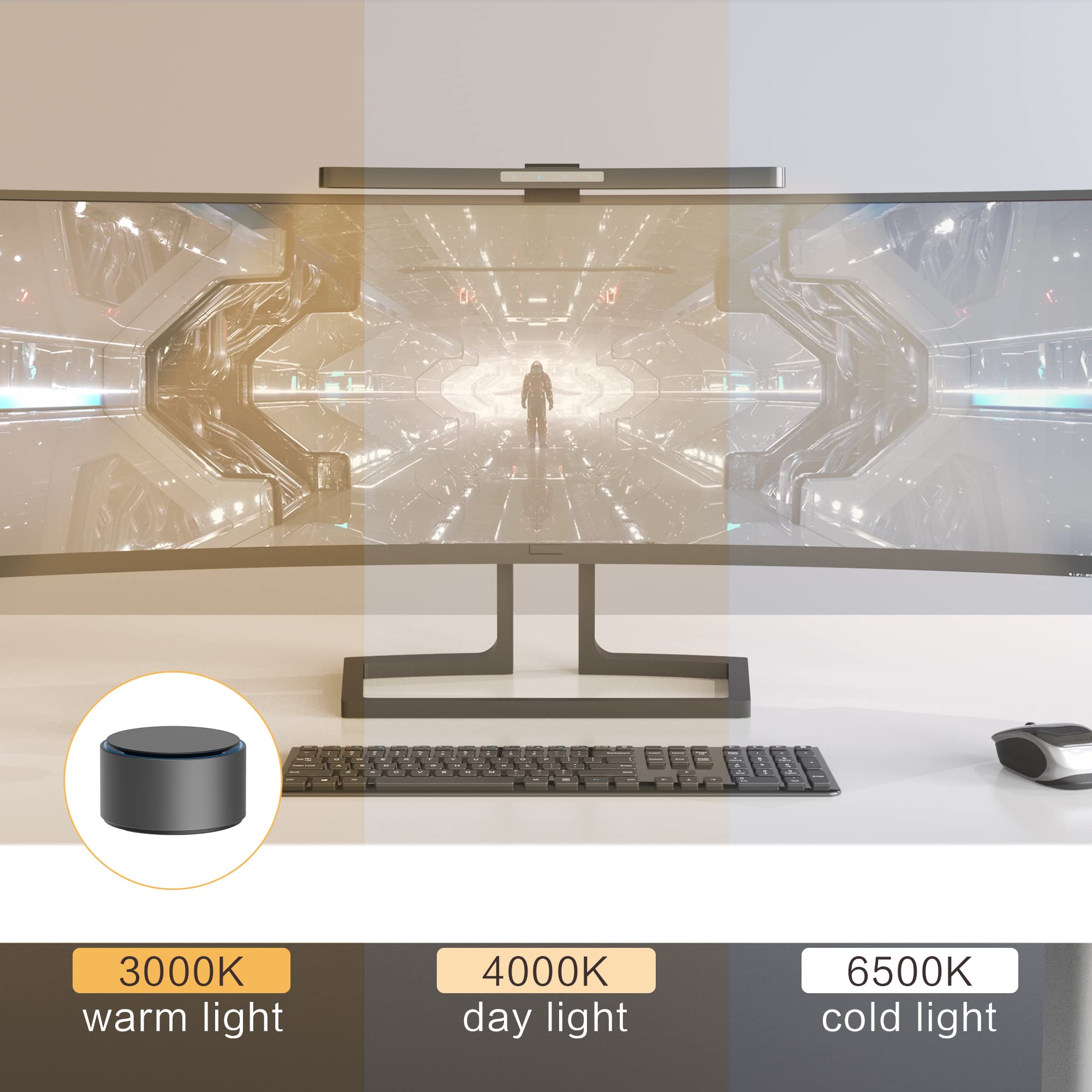 Foto 7 | Barra De Luces Onway Curva Para Monitor Con Atenuación Automática Remota - Venta Internacional.