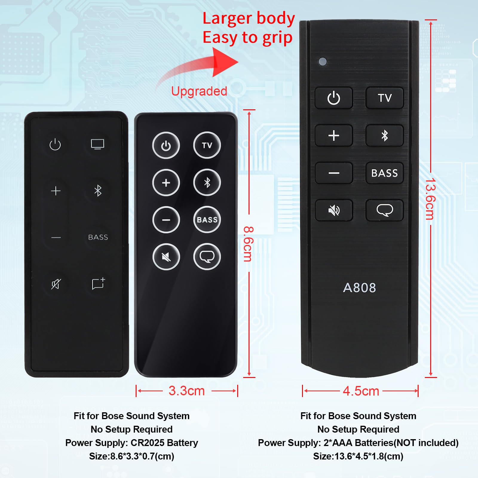Foto 3 pulgar | Control Remoto Bluetooth Para Bose Solo 5 10 15 Serie Ii - Venta Internacional.