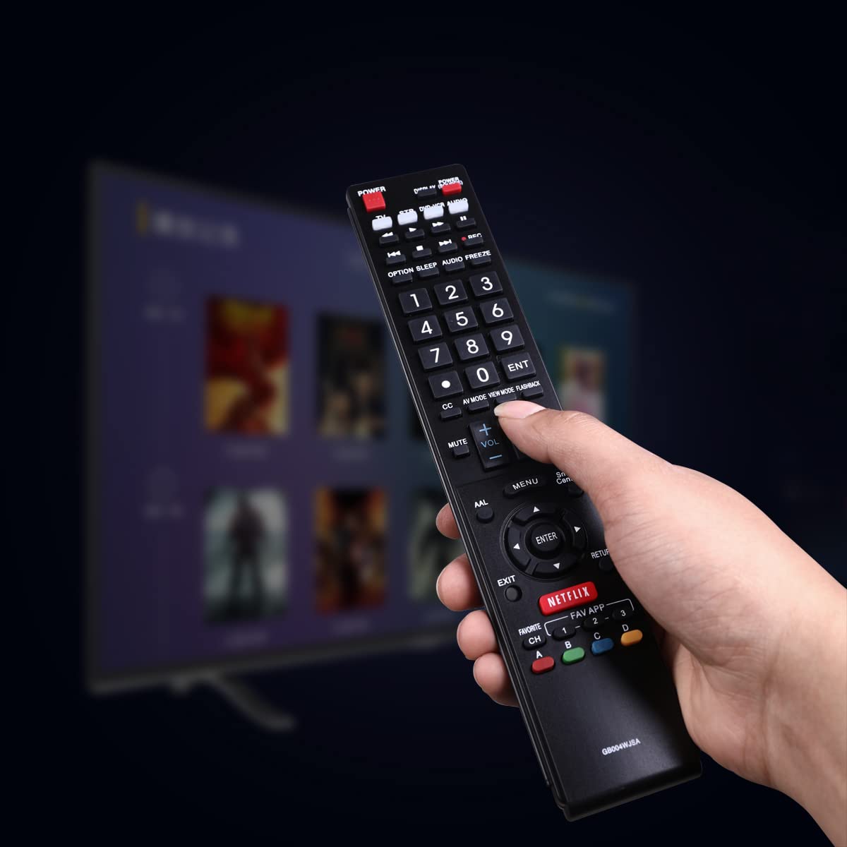 Foto 5 pulgar | Mando a Distancia Universal Uyibii para Smart TV Sharp Aquos - Venta Internacional