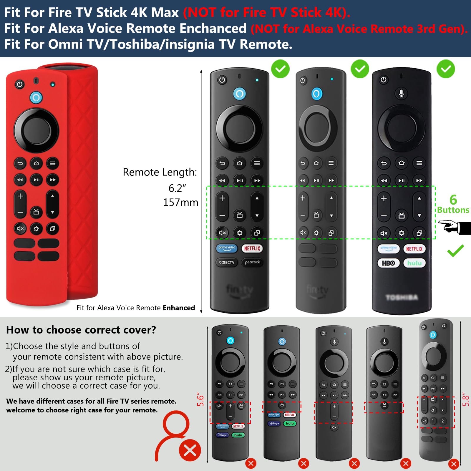 Foto 3 pulgar | Funda de Silicón Pinowu 2 Piezas para Control Remoto-Venta Internacional