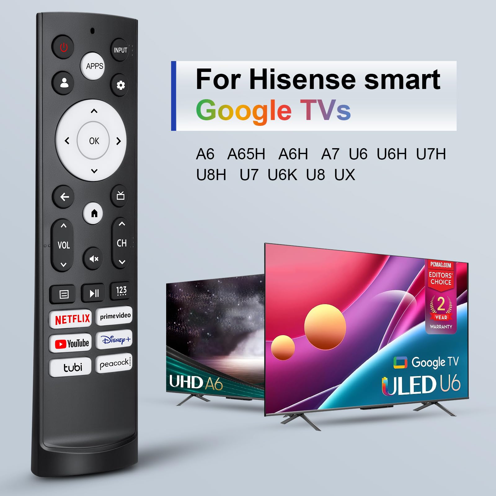 Foto 3 pulgar | Mando a Distancia de Repuesto para Hisense Smart Google TV - Venta Internacional