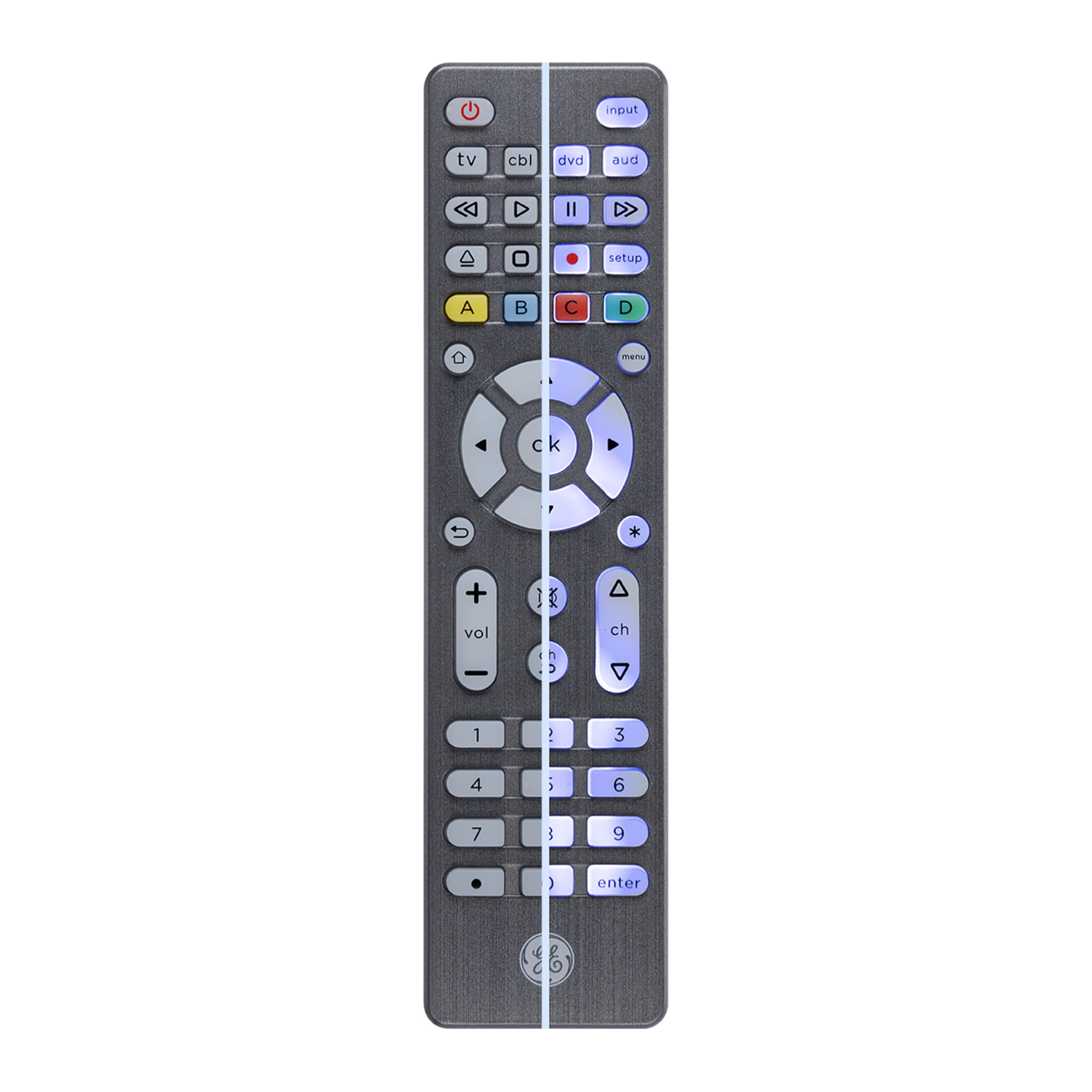 Foto 4 pulgar | Control Remoto Universal GE con Botones Retroiluminados para 4 Dispositivos - Venta Internacional