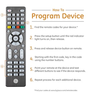 Foto 5 | Control Remoto Universal GE con Botones Retroiluminados para 4 Dispositivos - Venta Internacional