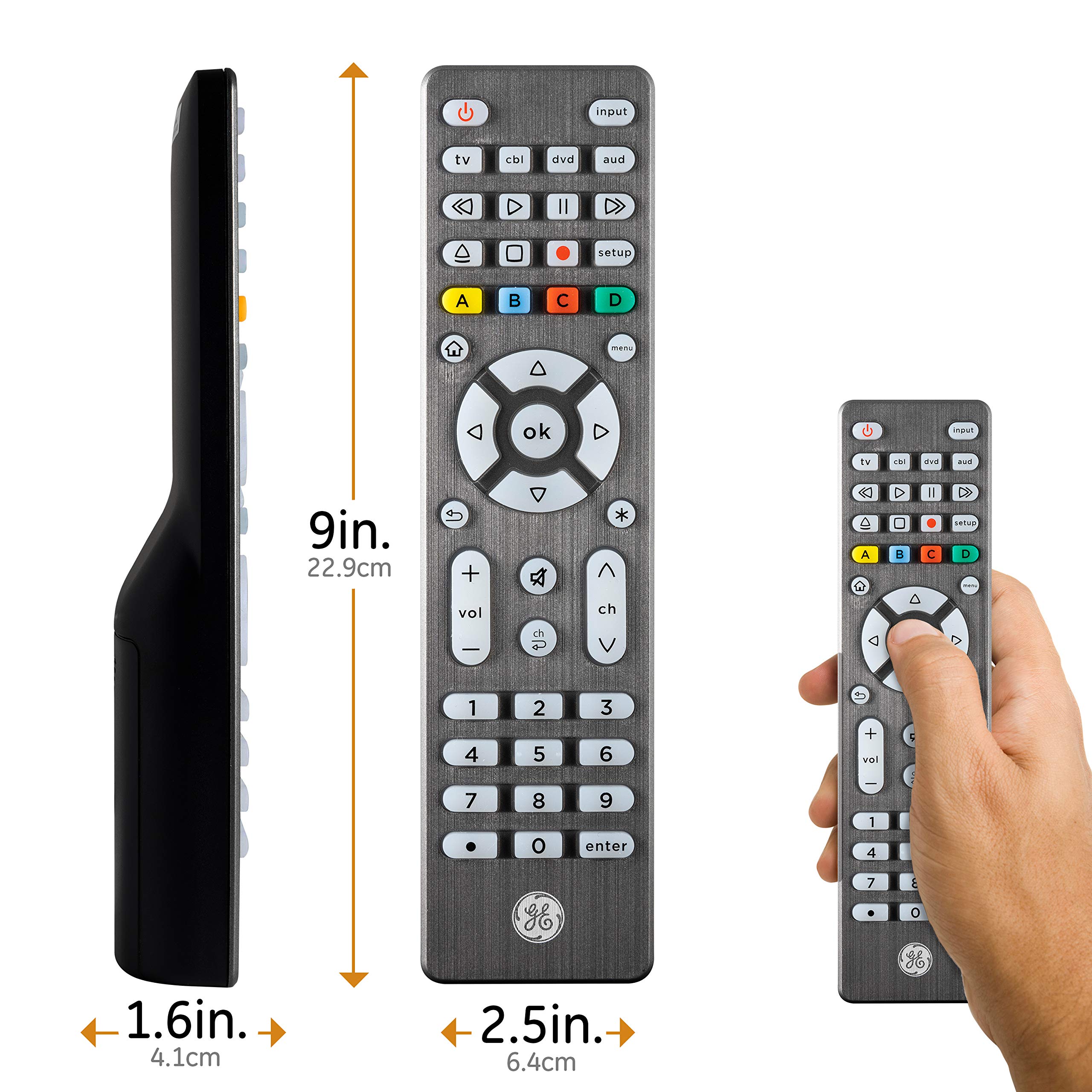 Foto 7 pulgar | Control Remoto Universal GE con Botones Retroiluminados para 4 Dispositivos - Venta Internacional
