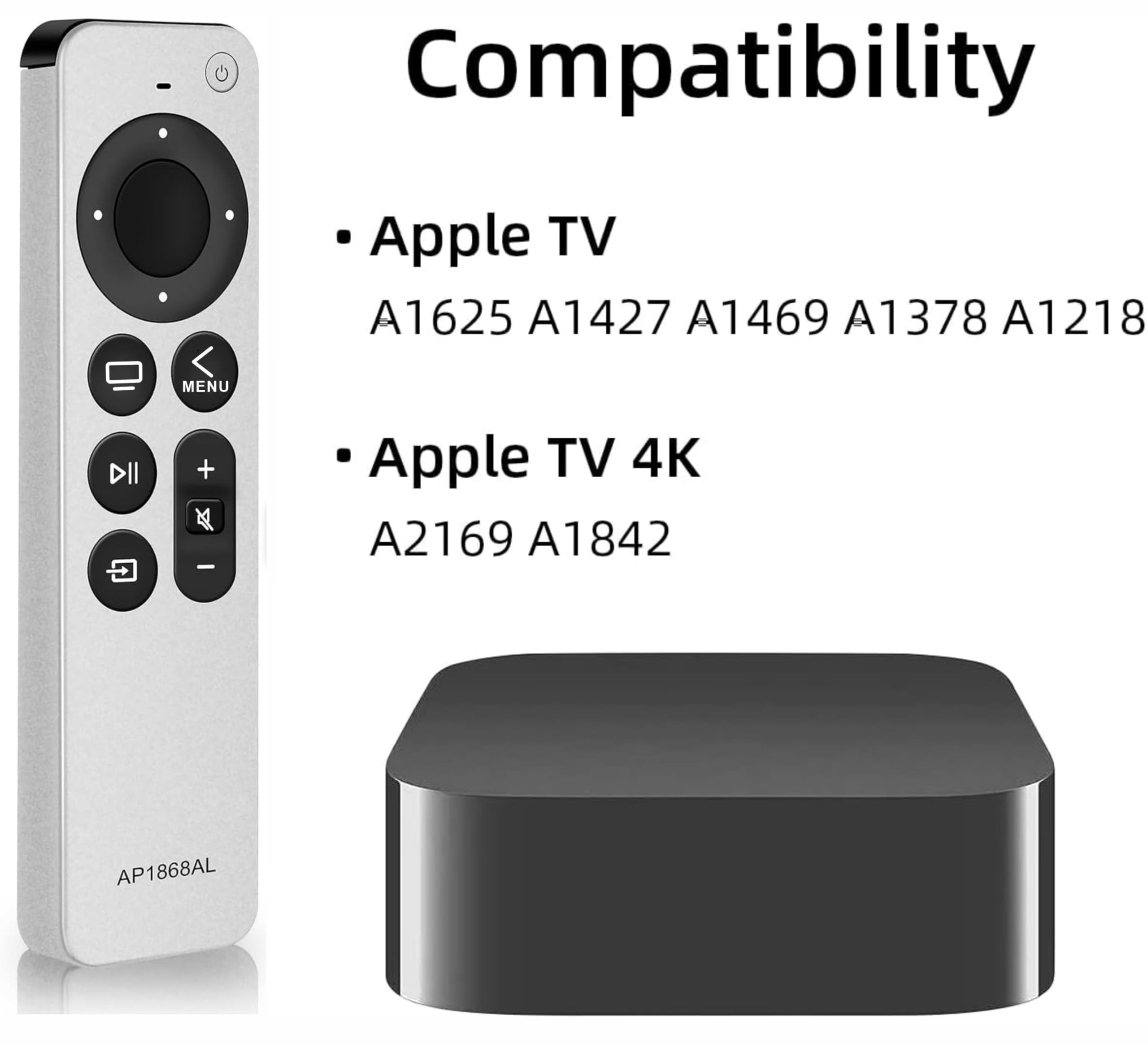 Foto 3 | Mando A Distancia De Repuesto Para Apple Tv 4k Apple Tv Hd - Venta Internacional.