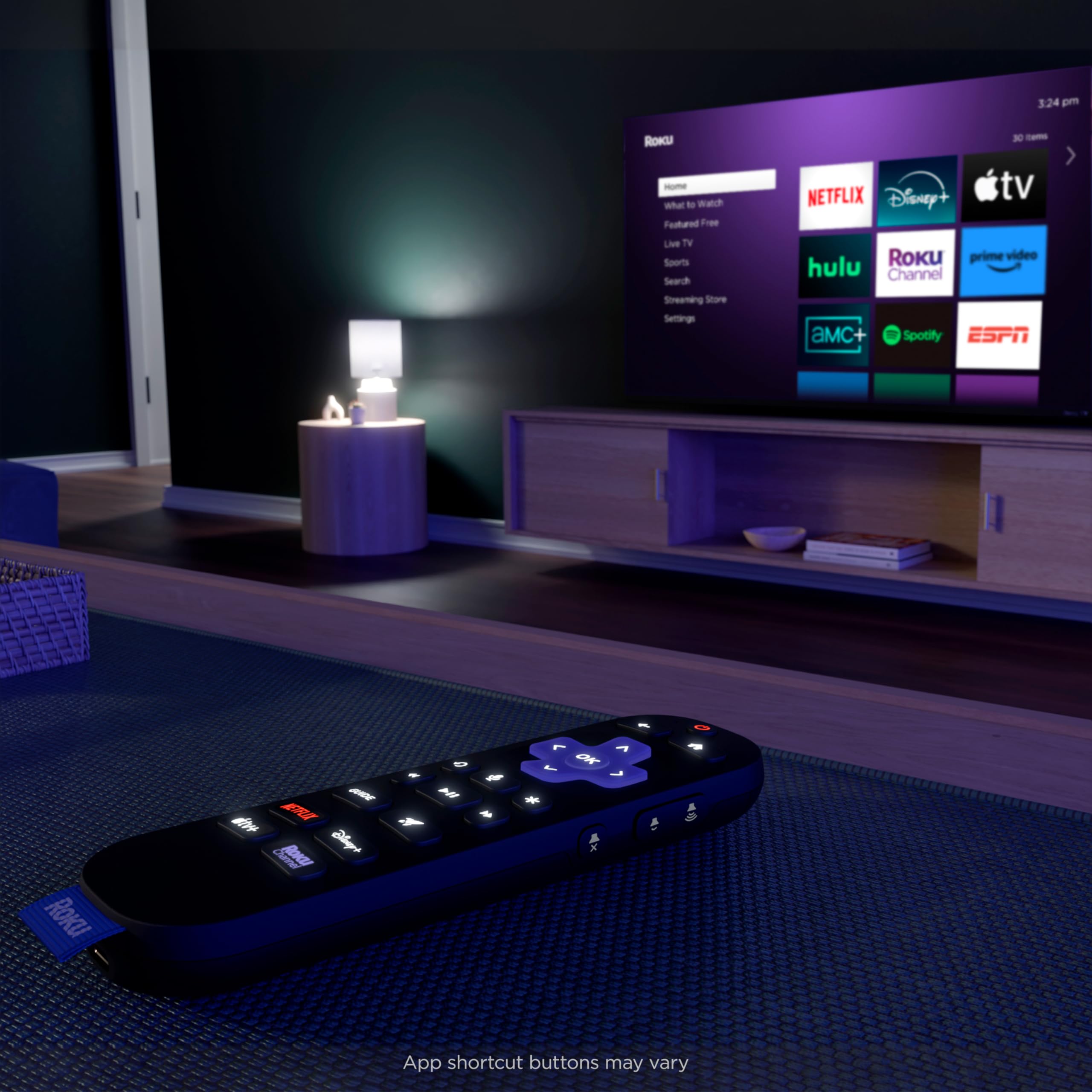 Foto 3 | Control Remoto Recargable para TV Roku Voice Remote Pro 2a Edición - Venta Internacional