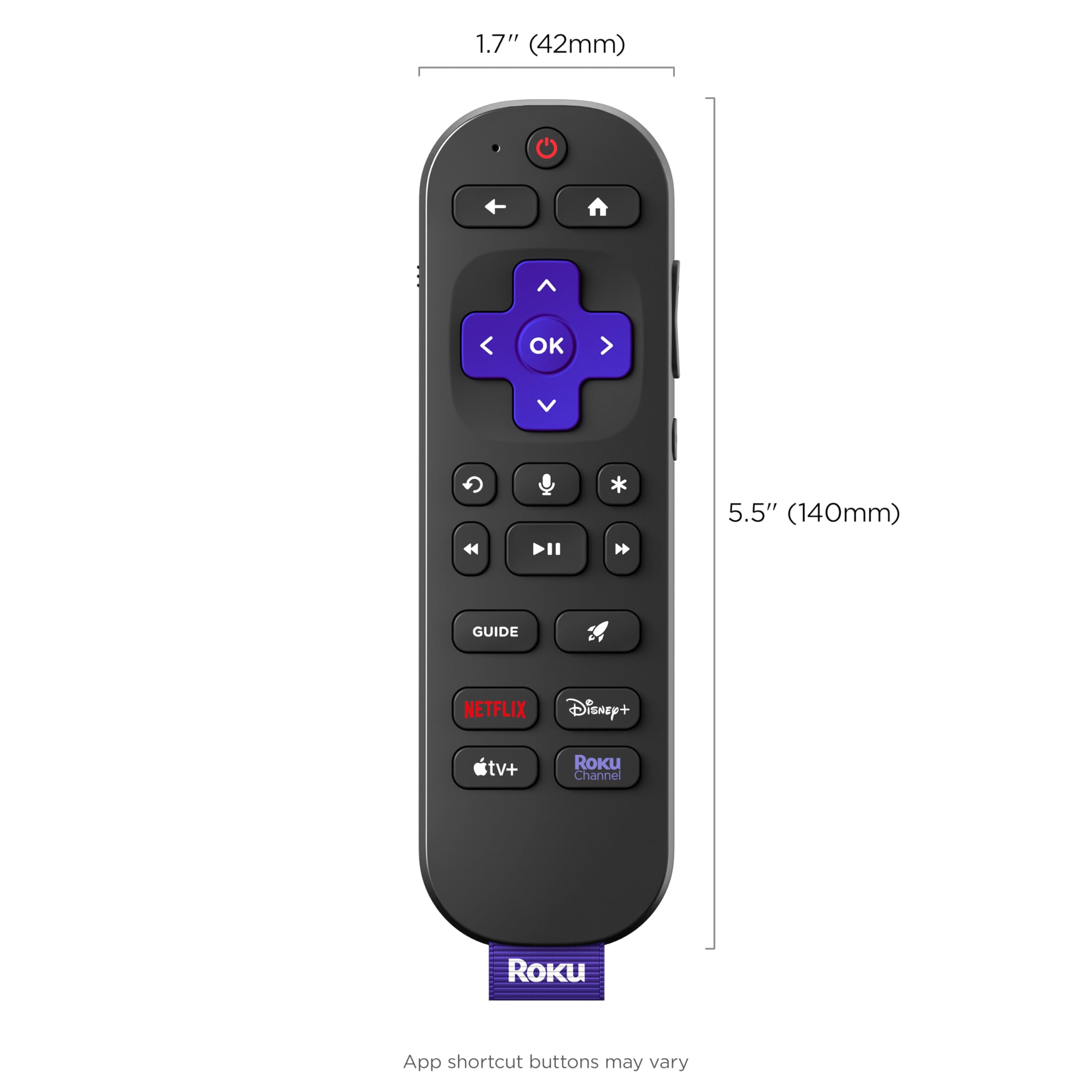 Foto 6 | Control Remoto Recargable para TV Roku Voice Remote Pro 2a Edición - Venta Internacional