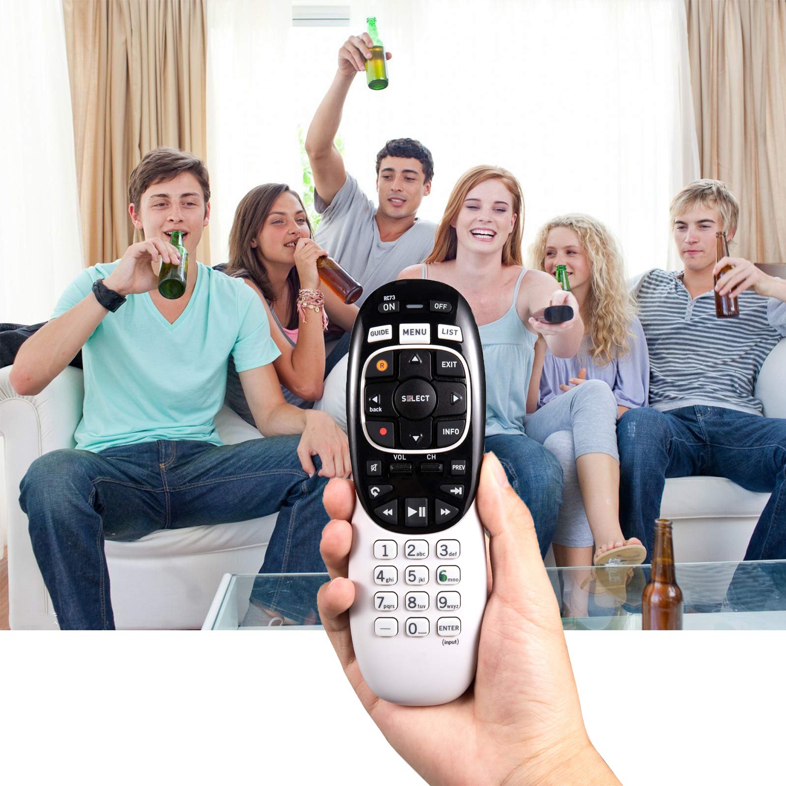 Foto 4 | Control Remoto Anloti Rc73 Ir/rf para Direct Tv 2 Piezas- Venta Internacional