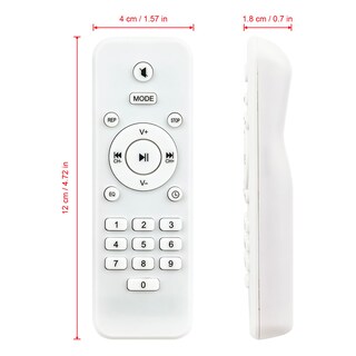 Foto 6 | Mando A Distancia De Repuesto Para Reproductor De Cd Klim Boombox B4 - Venta Internacional.